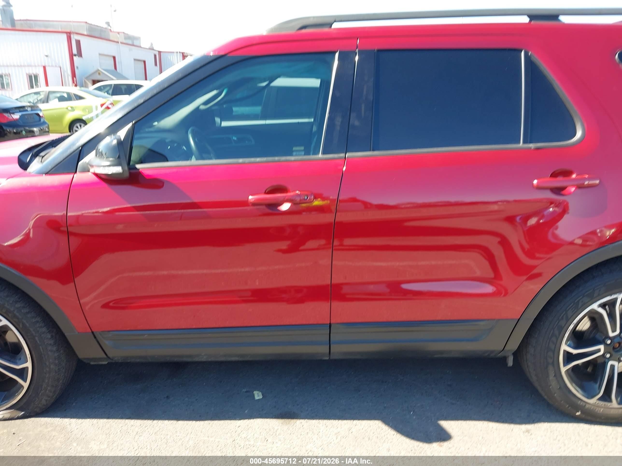 2015 Ford Explorer Sport Burgundy vin: 1FM5K8GTXFGA86850