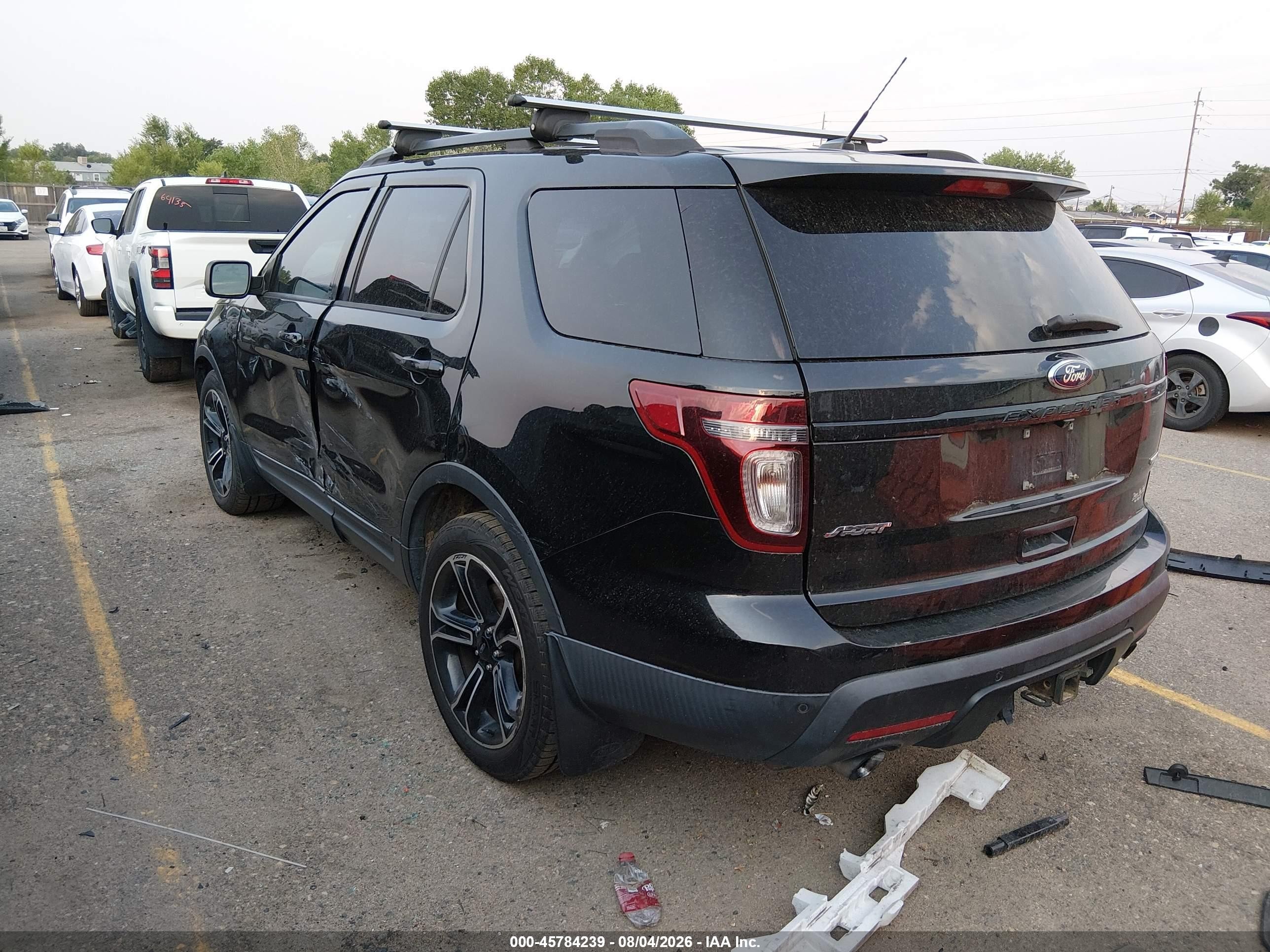 2015 Ford Explorer Sport Black vin: 1FM5K8GTXFGB02027