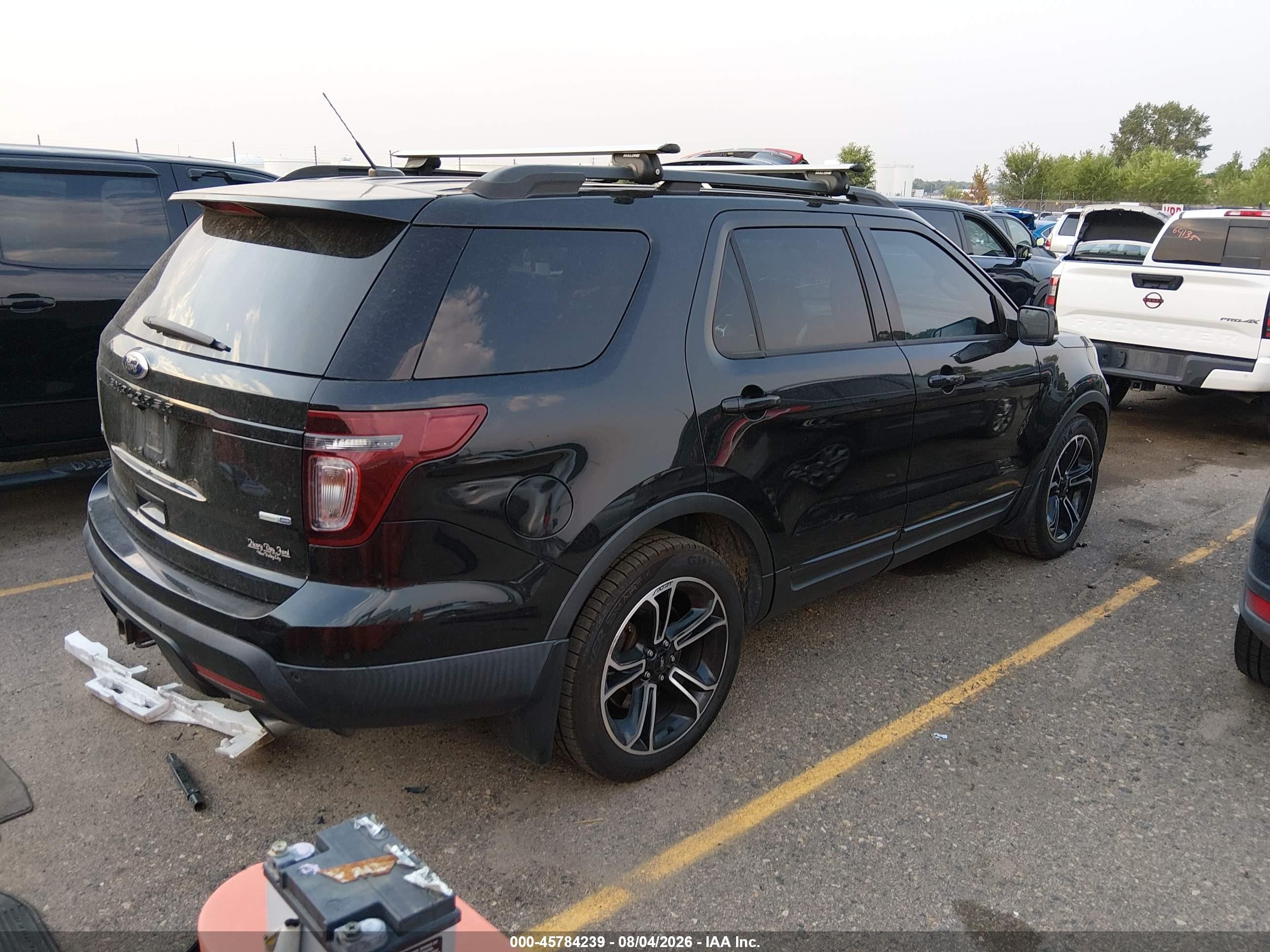 2015 Ford Explorer Sport Black vin: 1FM5K8GTXFGB02027