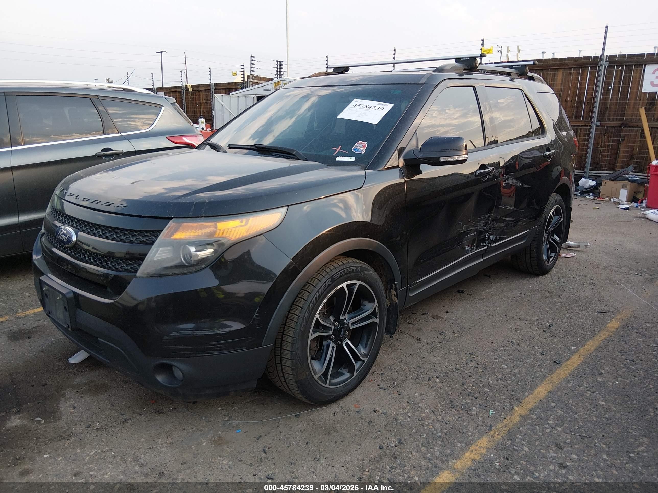 2015 Ford Explorer Sport Black vin: 1FM5K8GTXFGB02027