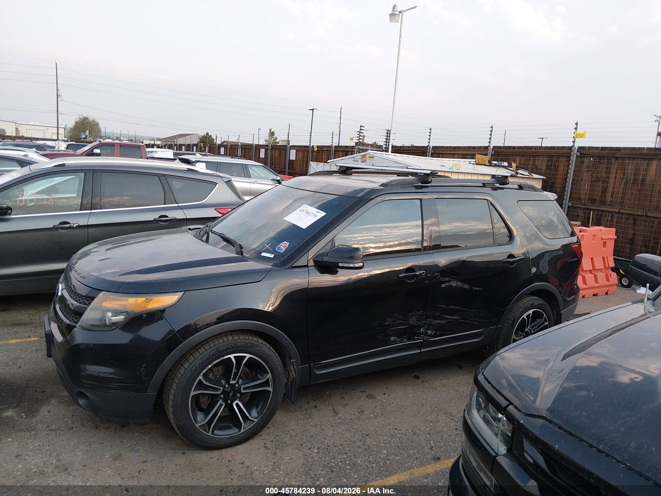 2015 Ford Explorer Sport Black vin: 1FM5K8GTXFGB02027