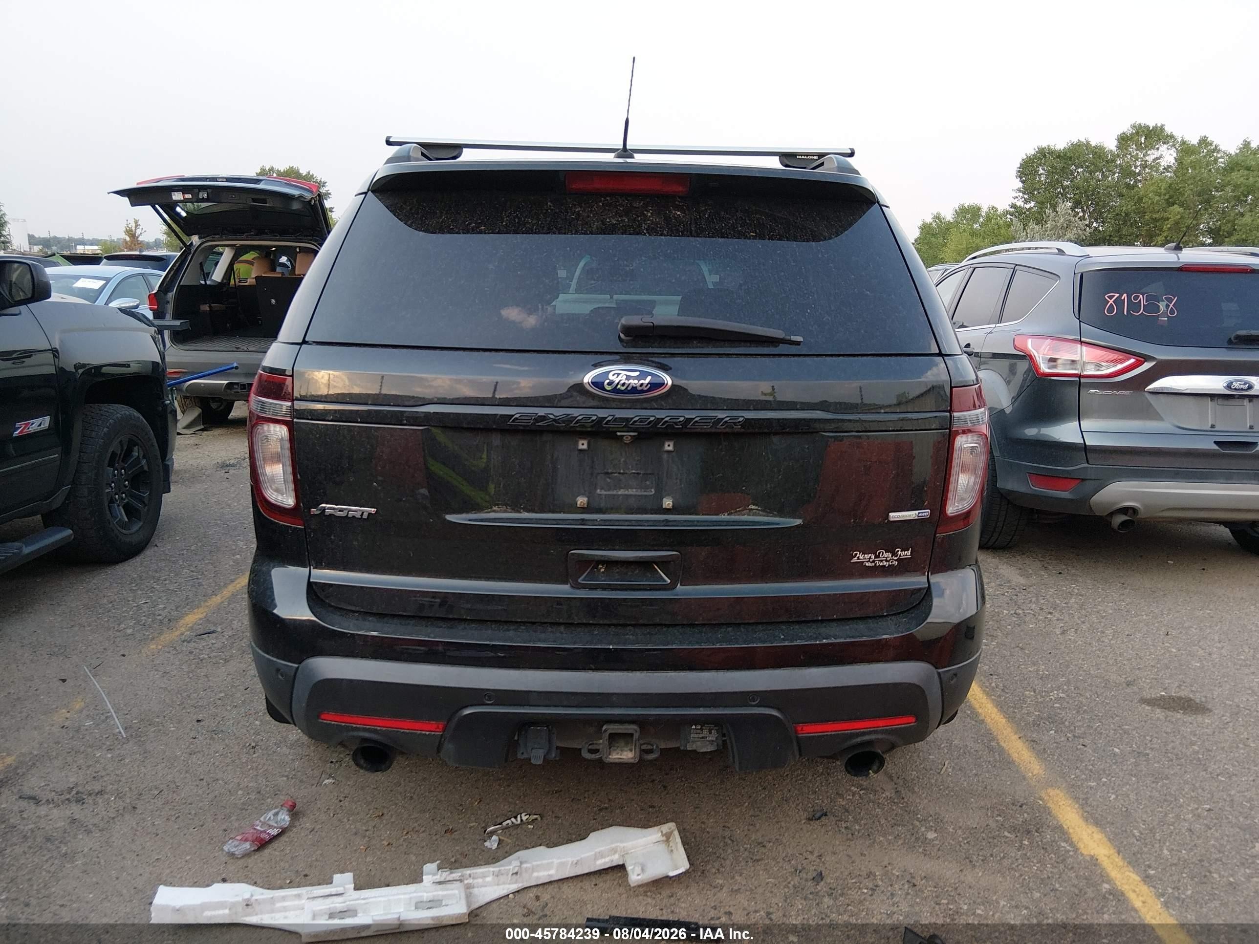 2015 Ford Explorer Sport Black vin: 1FM5K8GTXFGB02027