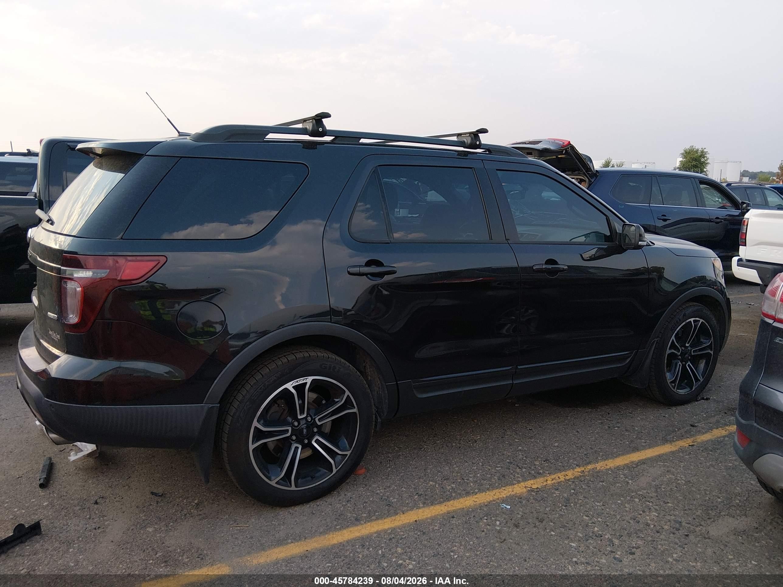 2015 Ford Explorer Sport Black vin: 1FM5K8GTXFGB02027
