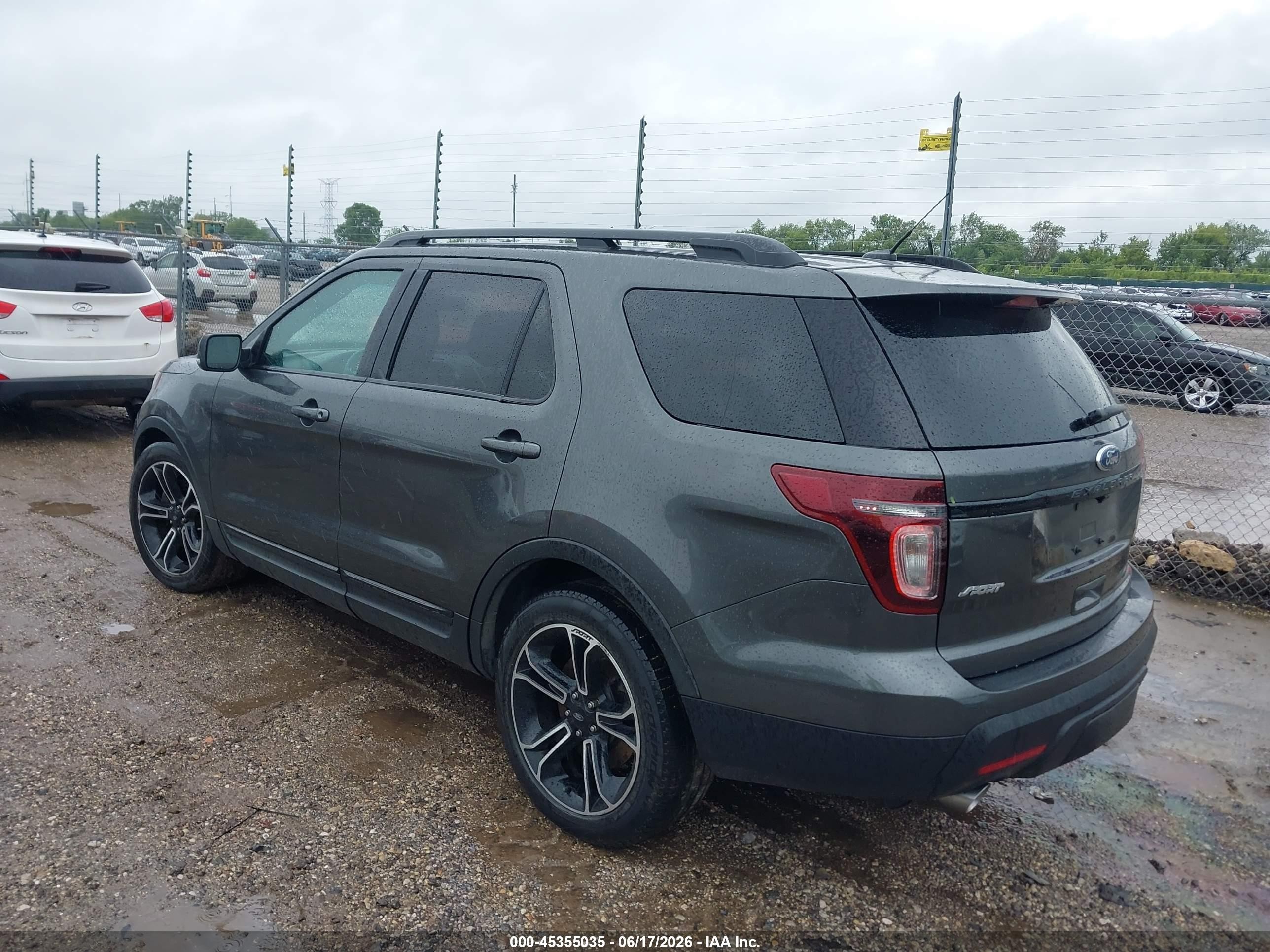 2015 Ford Explorer Sport Gray vin: 1FM5K8GTXFGC01852