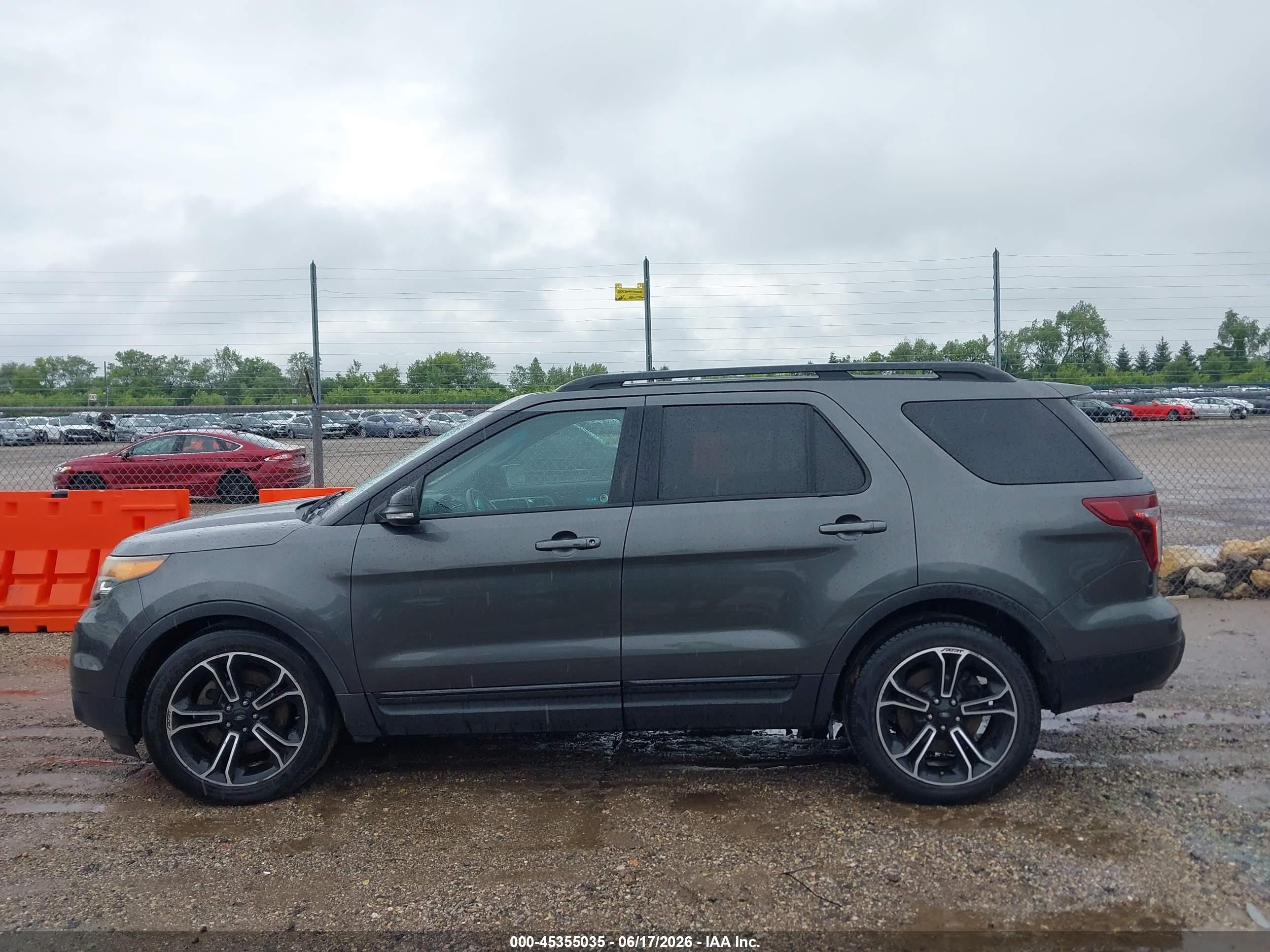 2015 Ford Explorer Sport Gray vin: 1FM5K8GTXFGC01852
