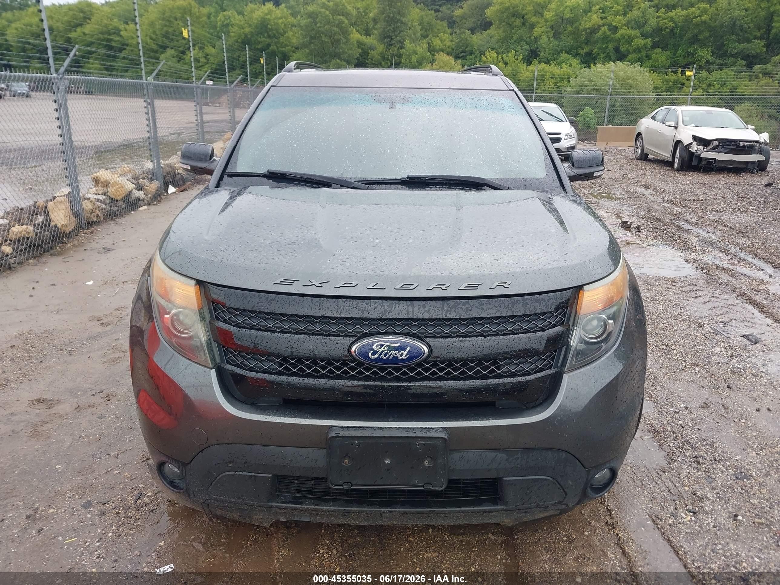 2015 Ford Explorer Sport Gray vin: 1FM5K8GTXFGC01852