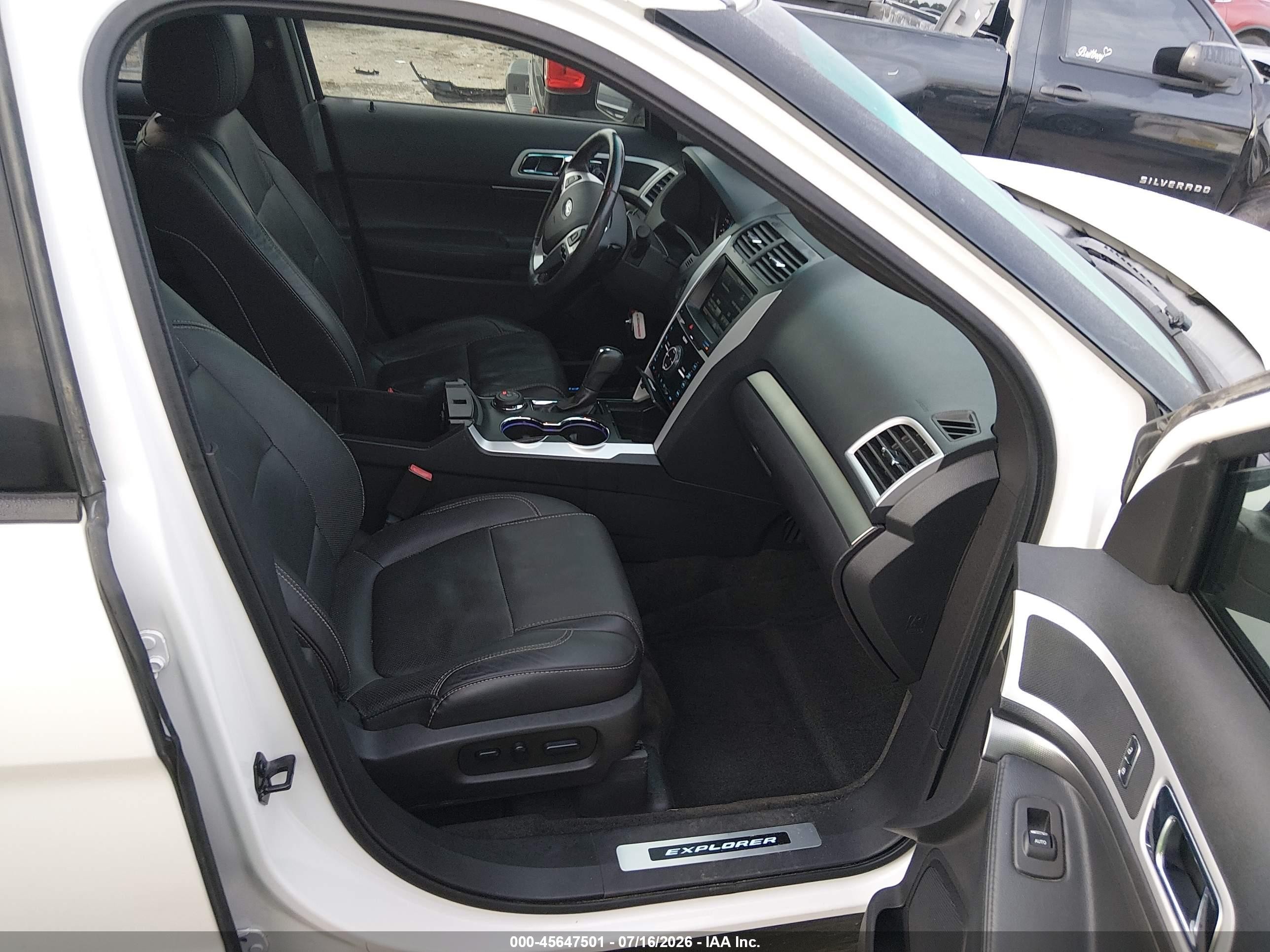 2015 Ford Explorer Sport White vin: 1FM5K8GTXFGC05058