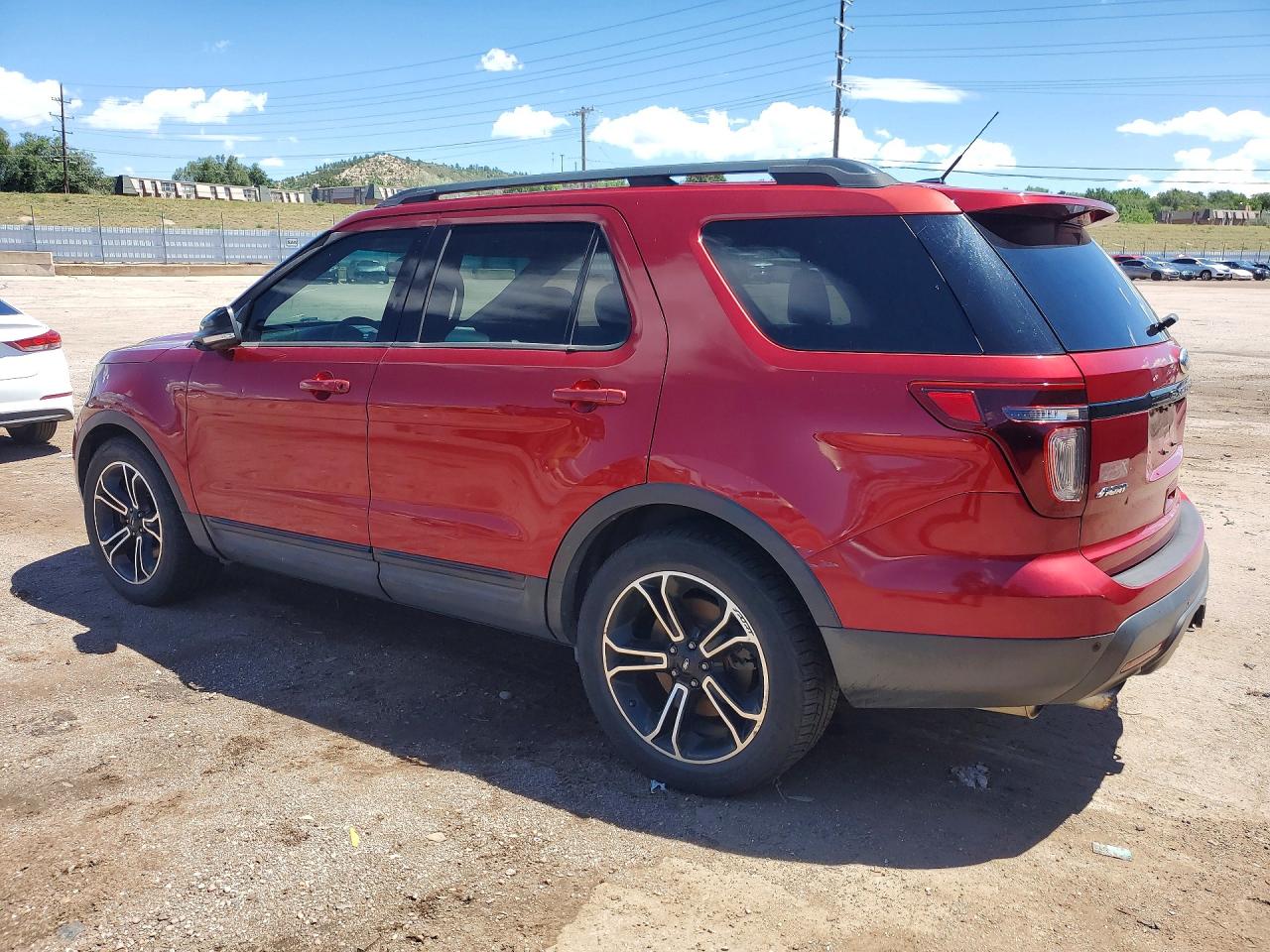 2015 Ford Explorer Red vin: 1FM5K8GTXFGC38108