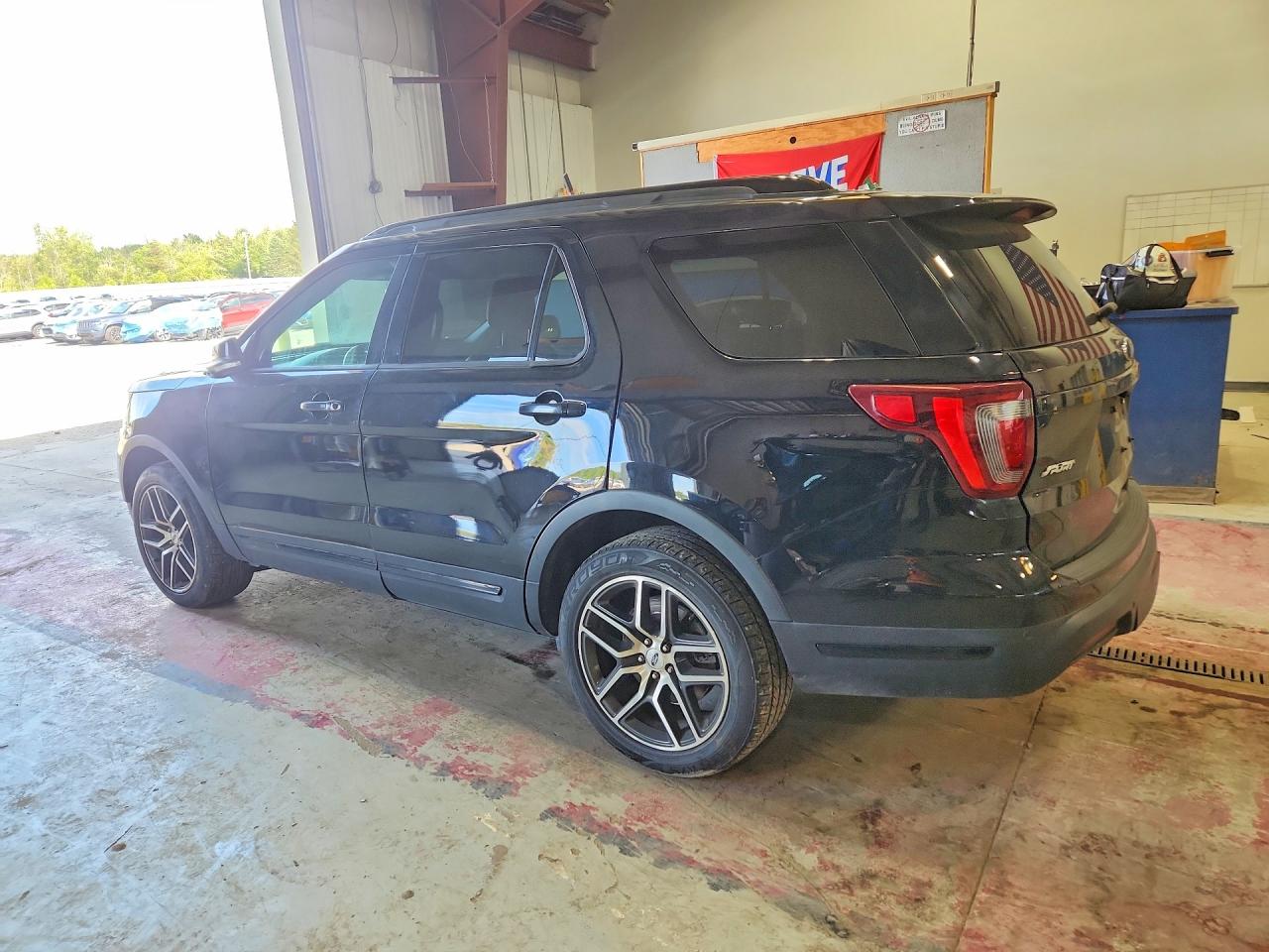 2019 Ford Explorer Sport Черный vin: 1FM5K8GTXKGA48626