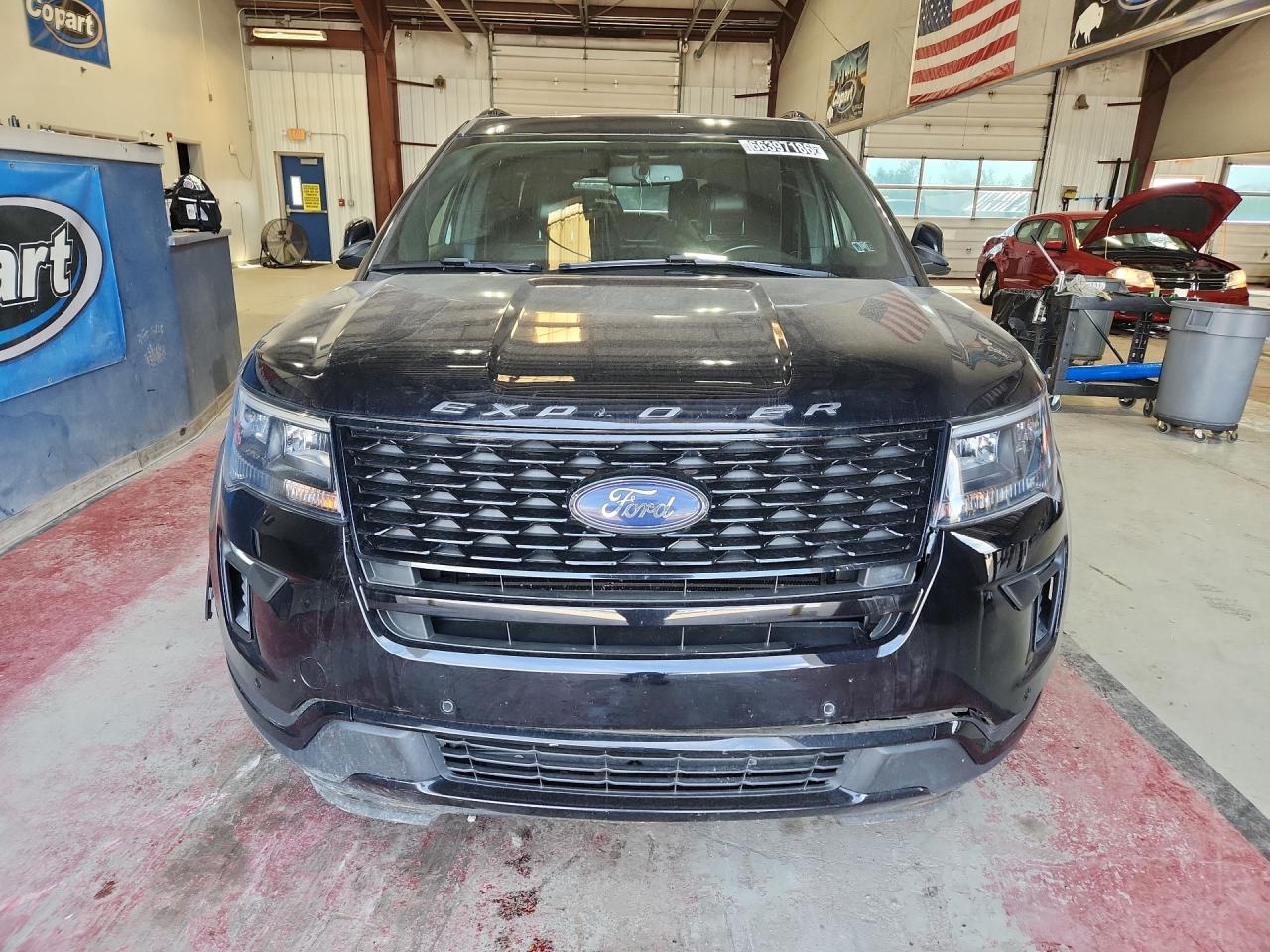 2019 Ford Explorer Sport Черный vin: 1FM5K8GTXKGA48626 Damage: Front Bumper Molding, Broken, Replacement Required