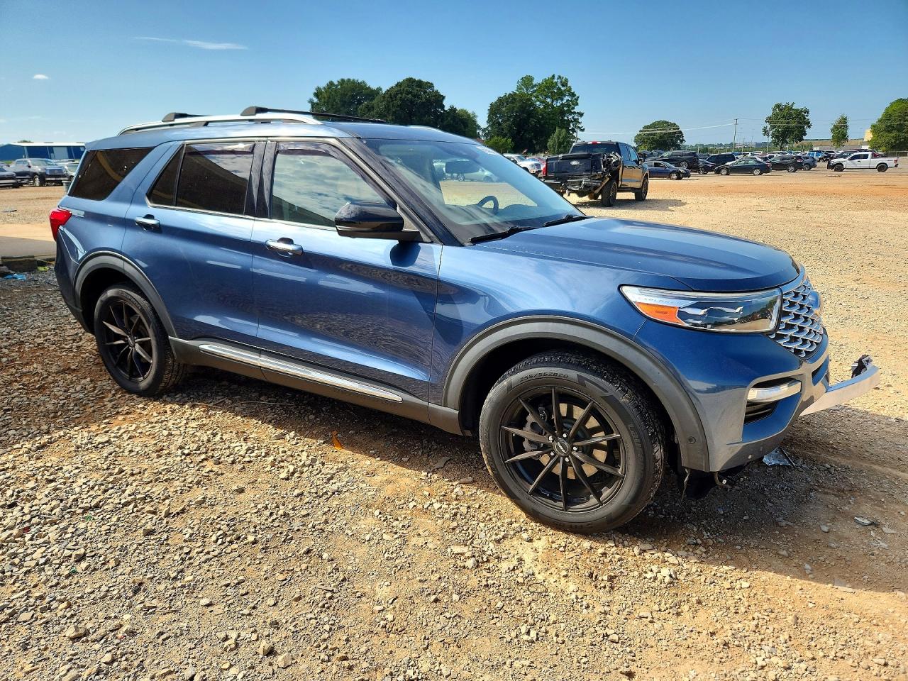 2020 Ford Explorer Platinum Синий vin: 1FM5K8HC0LGA13870