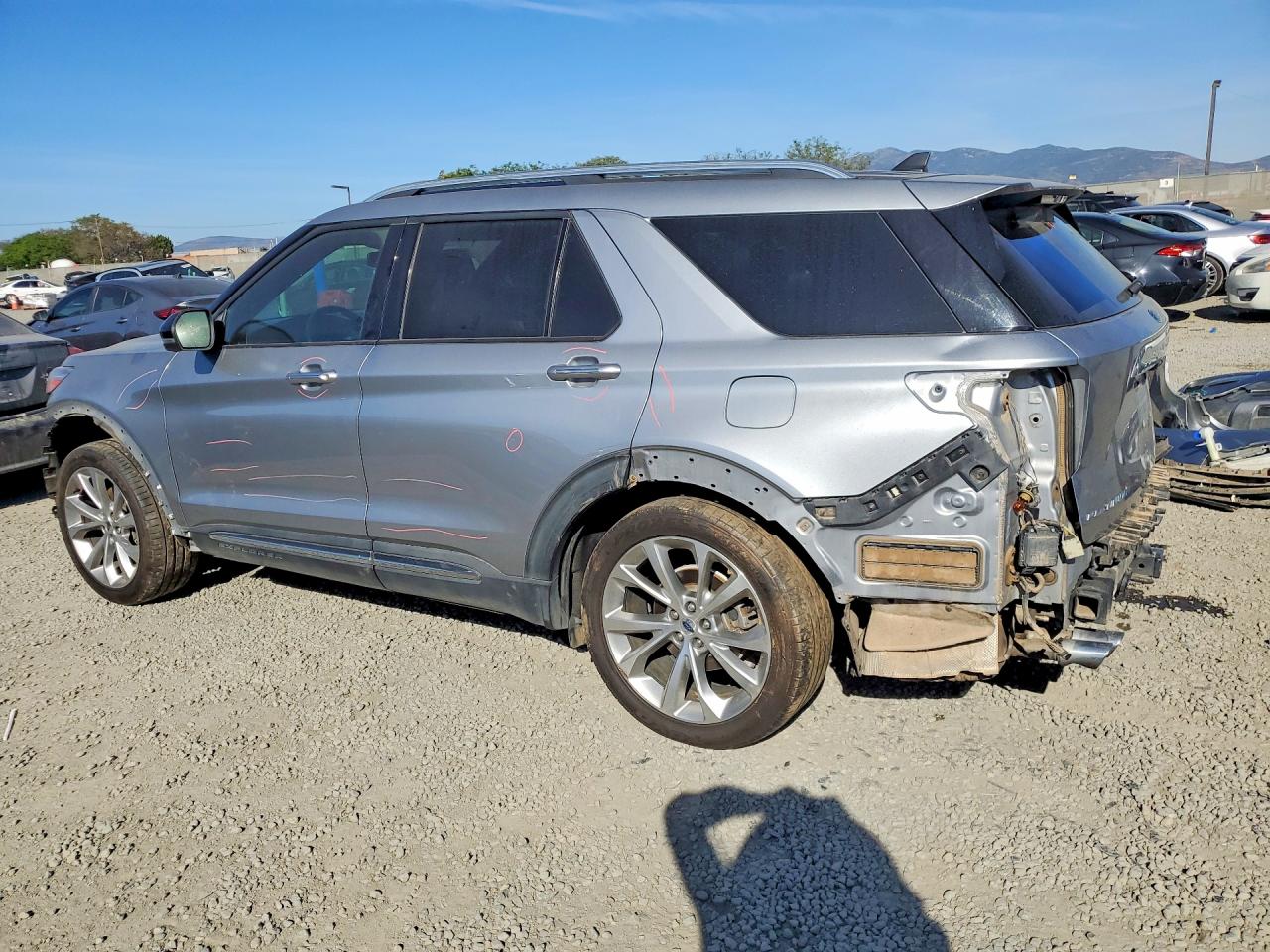 2021 Ford Explorer Platinum Gray vin: 1FM5K8HC7MGA83982