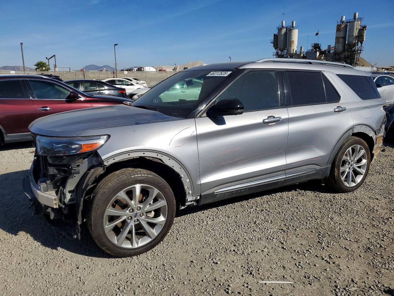 2021 Ford Explorer Platinum Gray vin: 1FM5K8HC7MGA83982