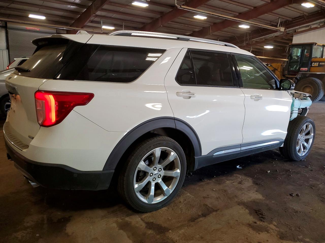 2020 Ford Explorer Platinum White vin: 1FM5K8HC9LGA61142