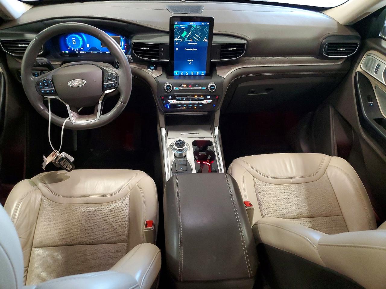 2020 Ford Explorer Platinum White vin: 1FM5K8HC9LGA61142