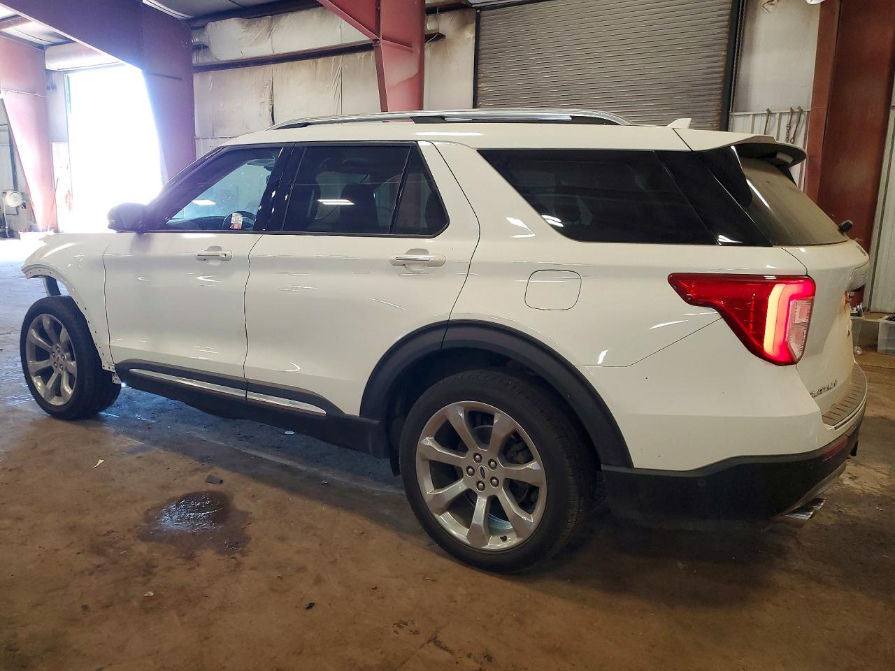 2020 Ford Explorer Platinum White vin: 1FM5K8HC9LGA61142