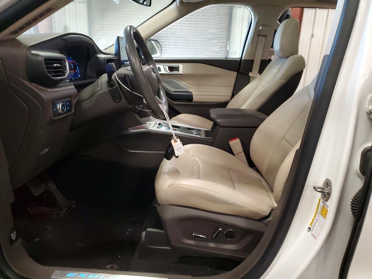 2020 Ford Explorer Platinum White vin: 1FM5K8HC9LGA61142