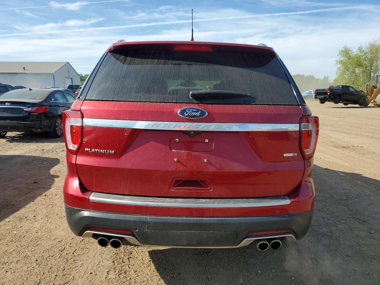 2018 Ford Explorer Platinum Red vin: 1FM5K8HT5JGC34846