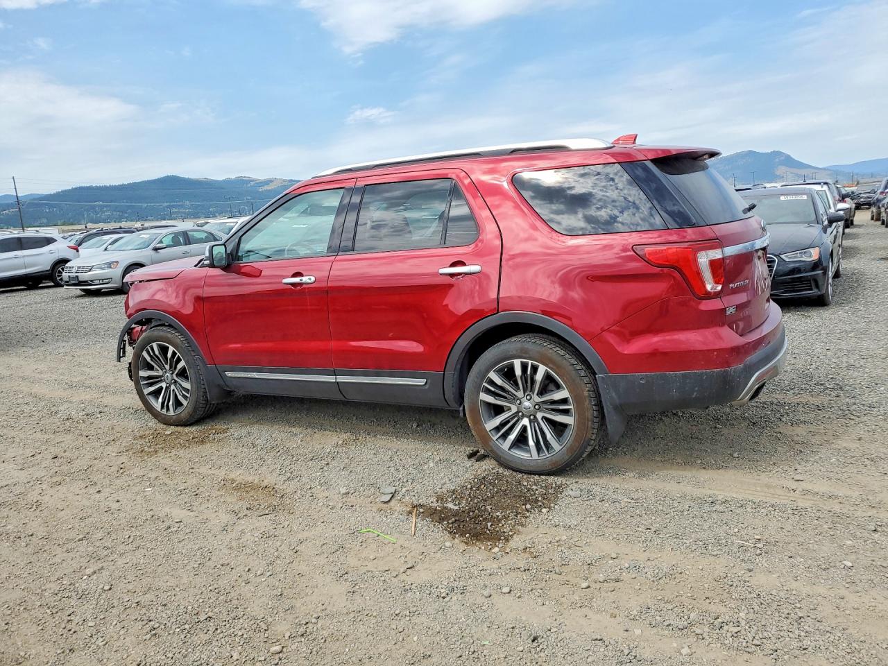 2016 Ford Explorer Platinum Burgundy vin: 1FM5K8HT6GGC66312