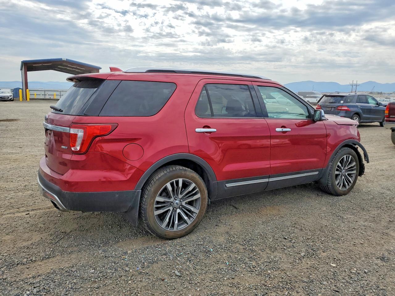 2016 Ford Explorer Platinum Burgundy vin: 1FM5K8HT6GGC66312