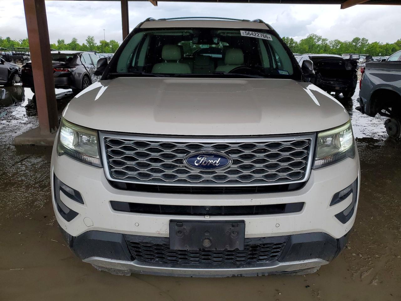 2017 Ford Explorer Platinum White vin: 1FM5K8HT6HGD98374