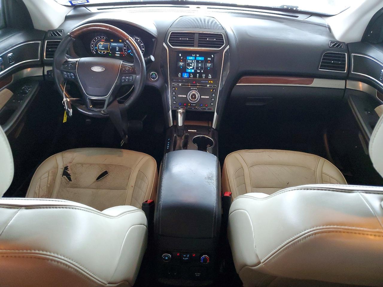 2017 Ford Explorer Platinum White vin: 1FM5K8HT6HGD98374