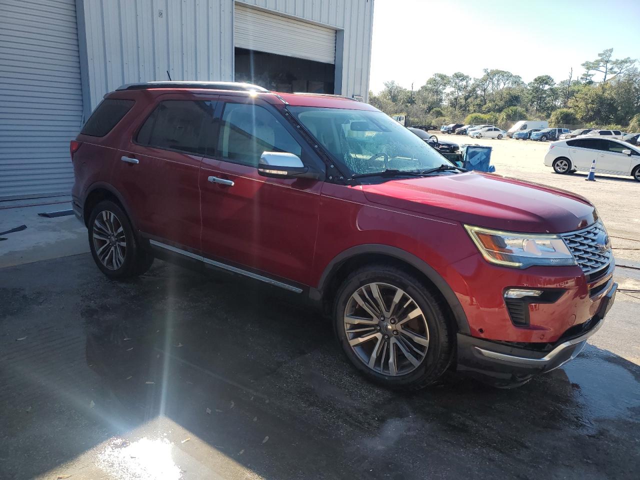 2019 Ford Explorer Platinum Maroon vin: 1FM5K8HT6KGA58469