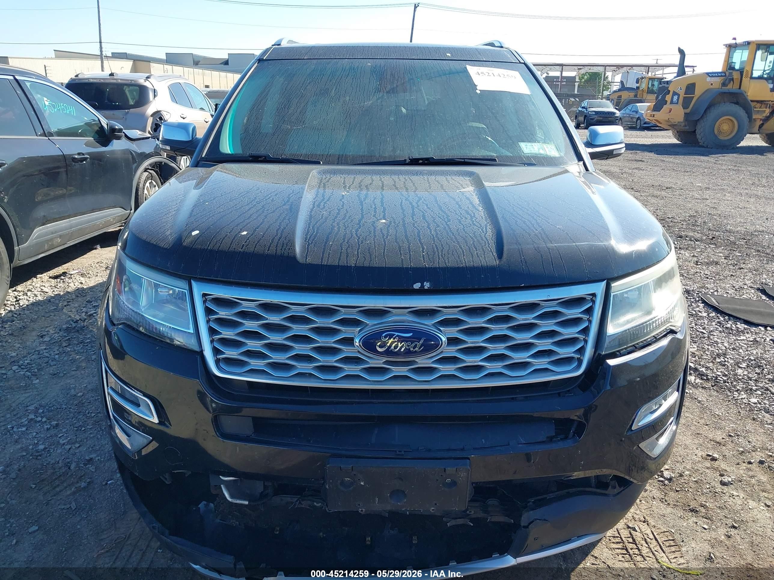 2016 Ford Explorer Platinum Черный vin: 1FM5K8HT7GGB85075