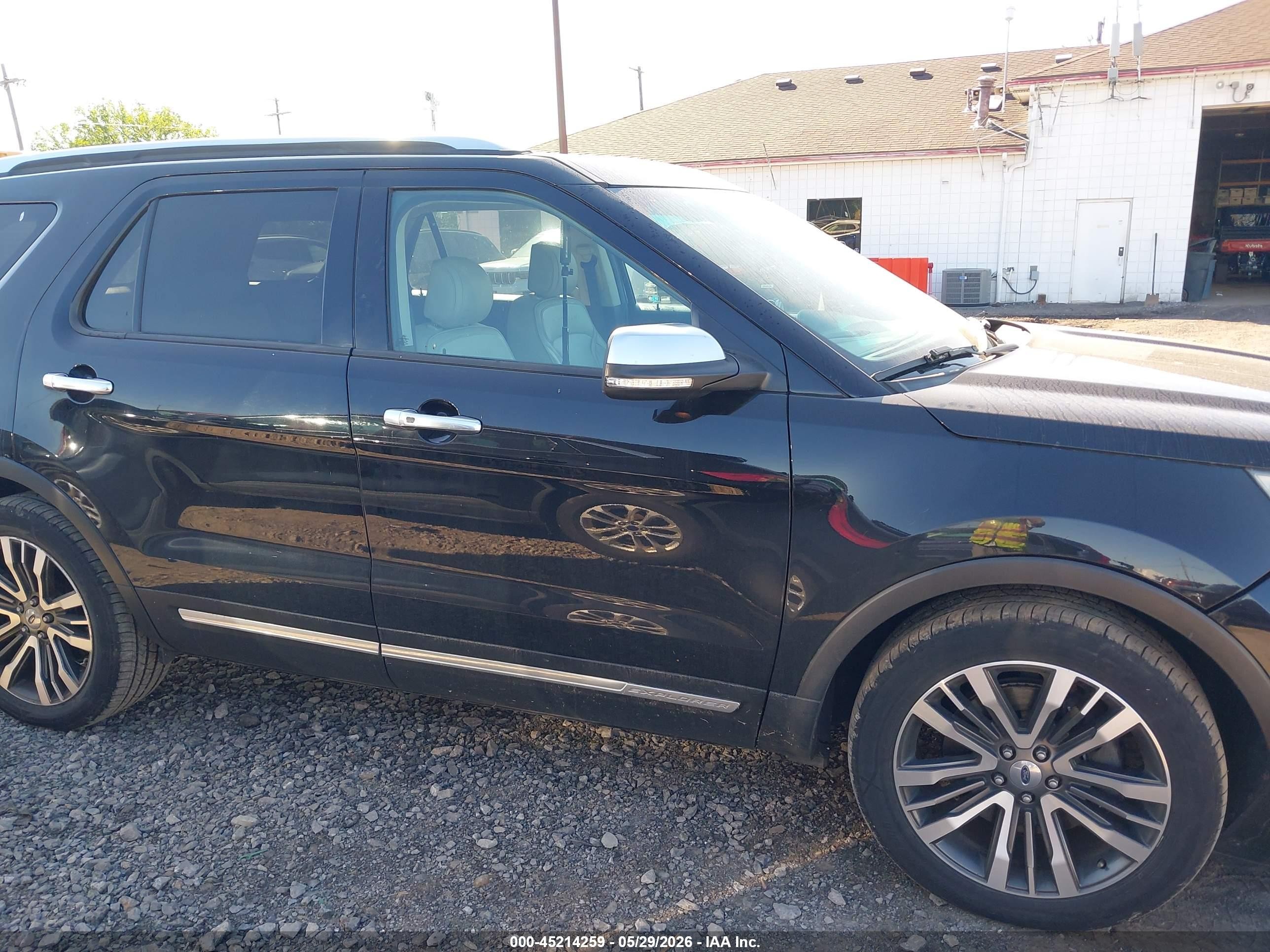 2016 Ford Explorer Platinum Черный vin: 1FM5K8HT7GGB85075