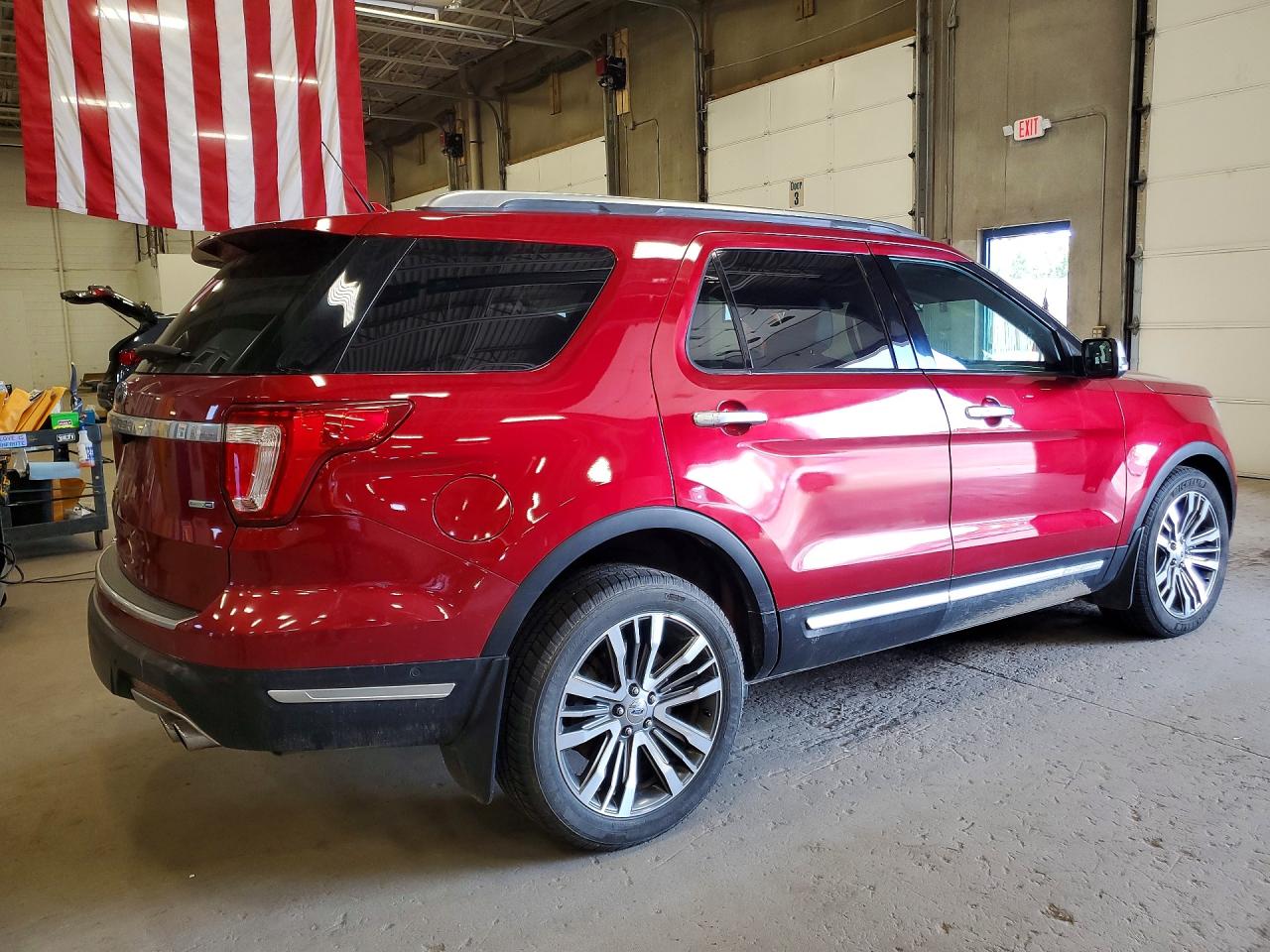 2018 Ford Explorer Platinum Red vin: 1FM5K8HT7JGB79252