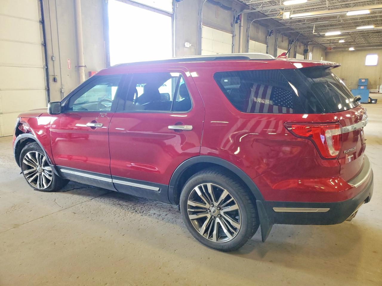 2018 Ford Explorer Platinum Red vin: 1FM5K8HT7JGB79252