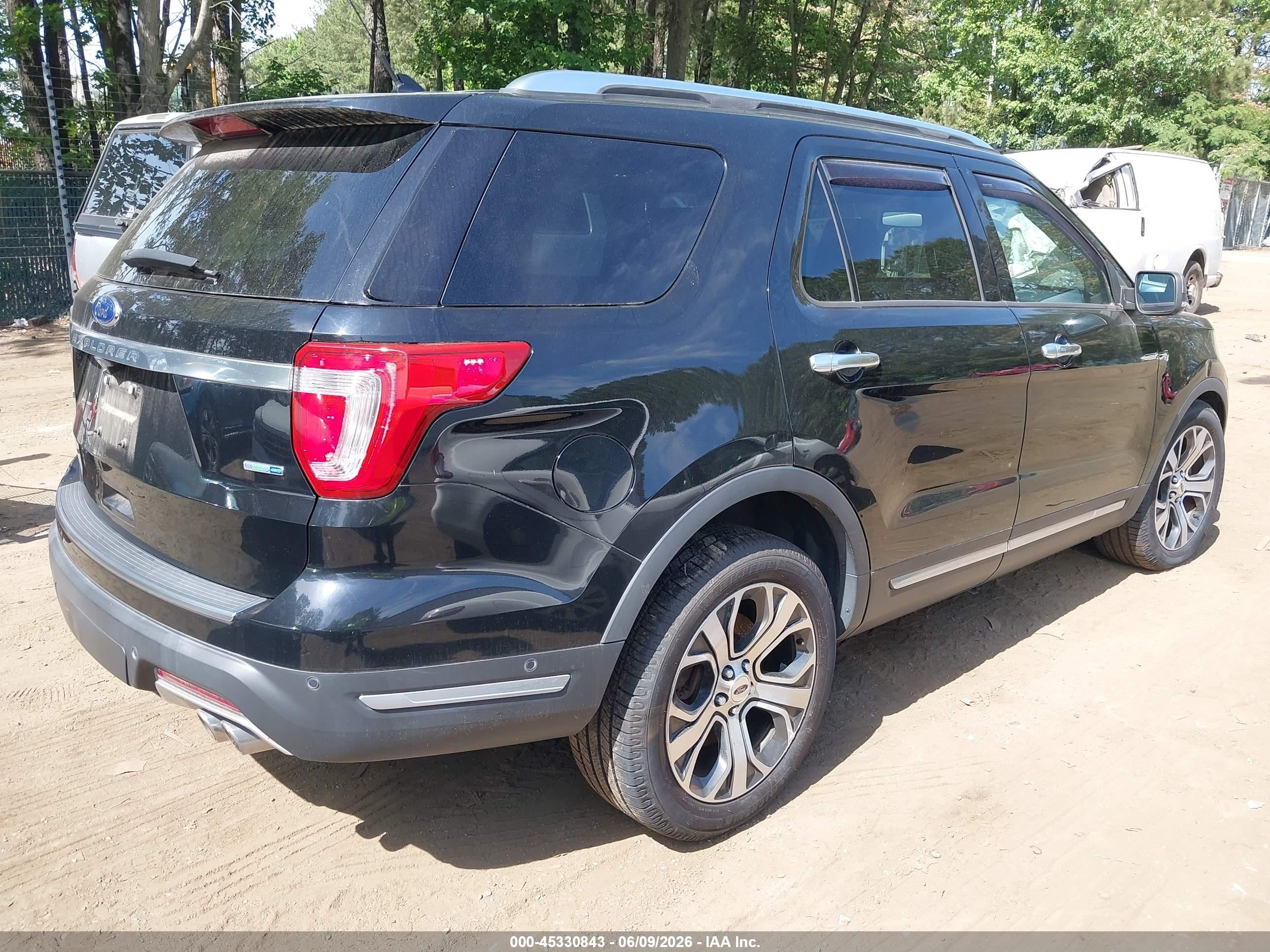 2018 Ford Explorer Platinum Черный vin: 1FM5K8HT7JGC47579