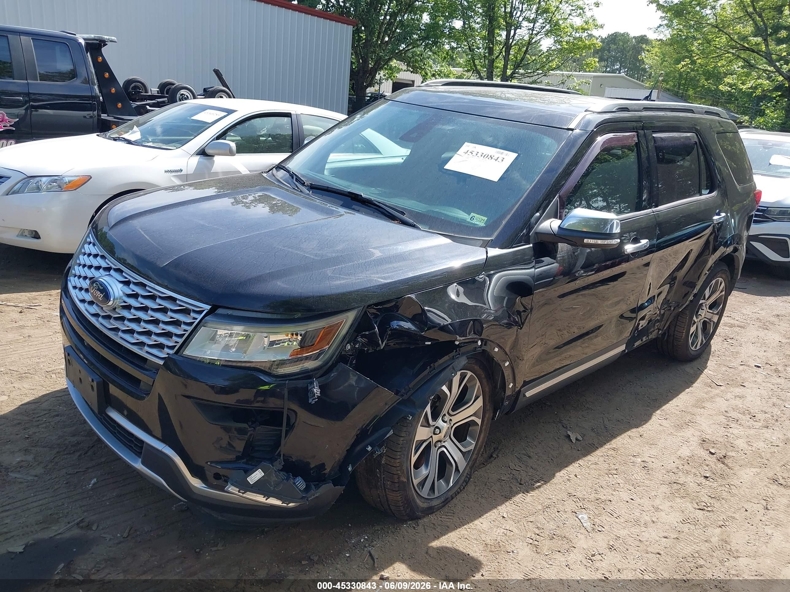 2018 Ford Explorer Platinum Черный vin: 1FM5K8HT7JGC47579