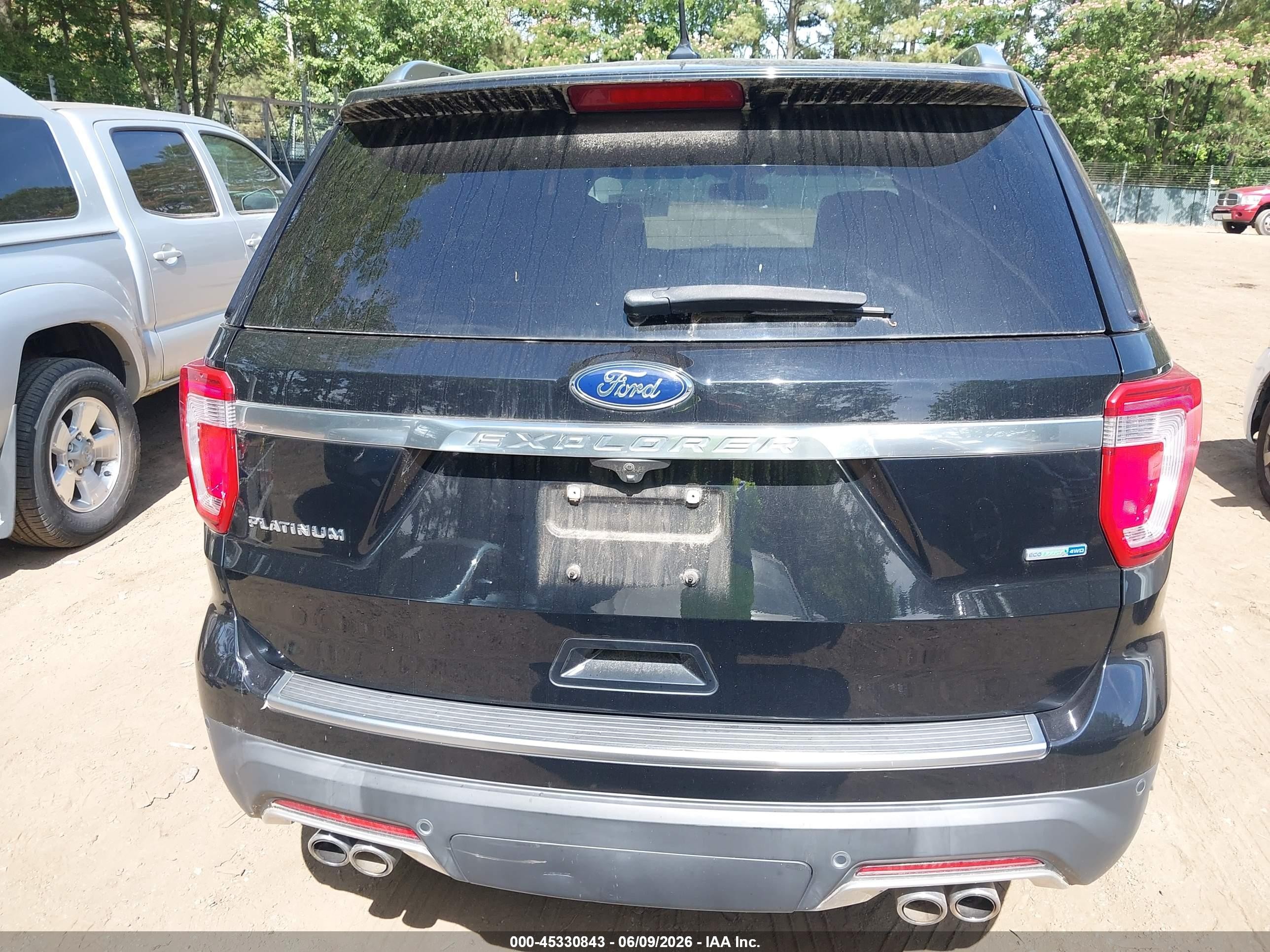 2018 Ford Explorer Platinum Черный vin: 1FM5K8HT7JGC47579