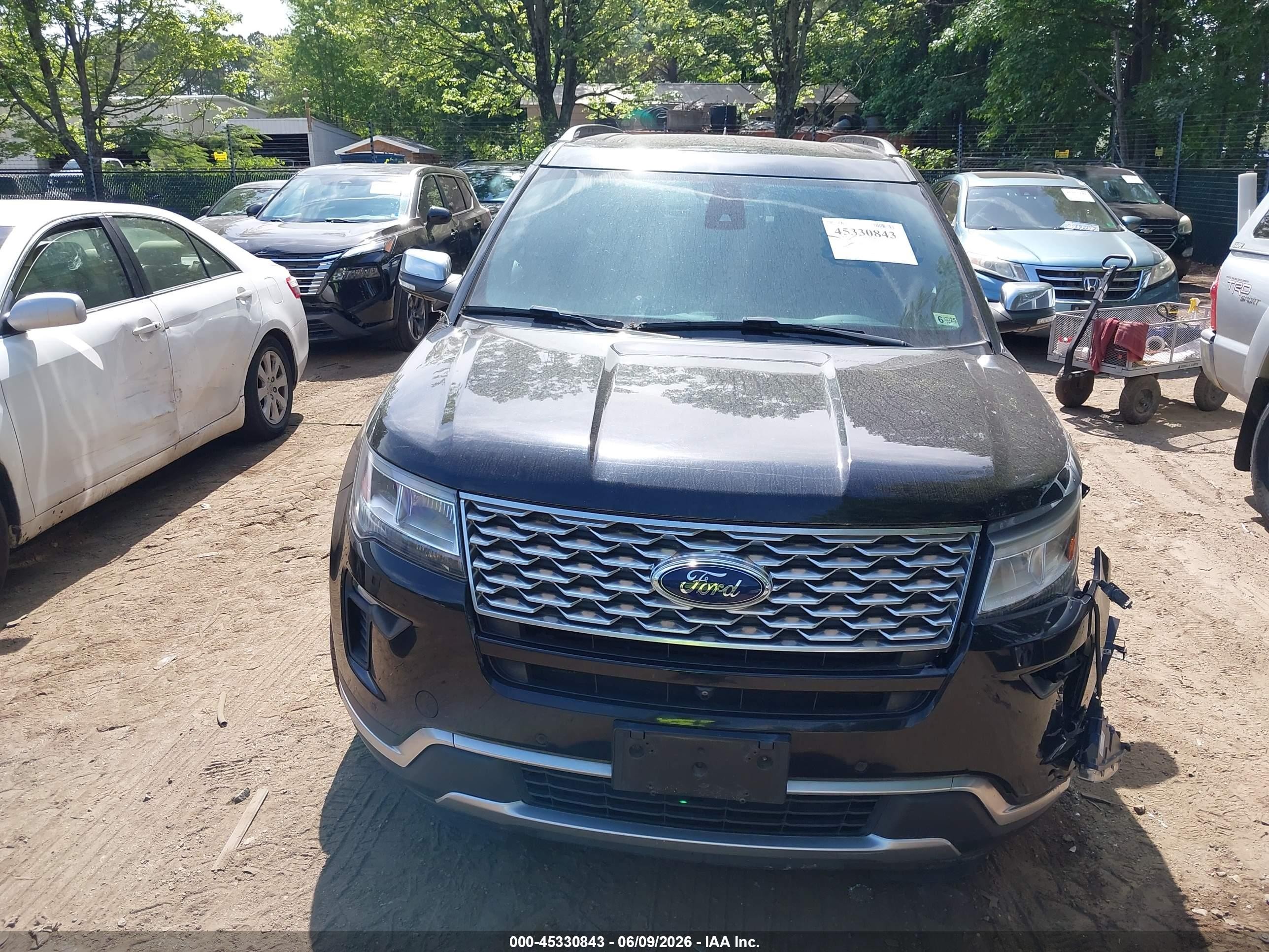 2018 Ford Explorer Platinum Черный vin: 1FM5K8HT7JGC47579