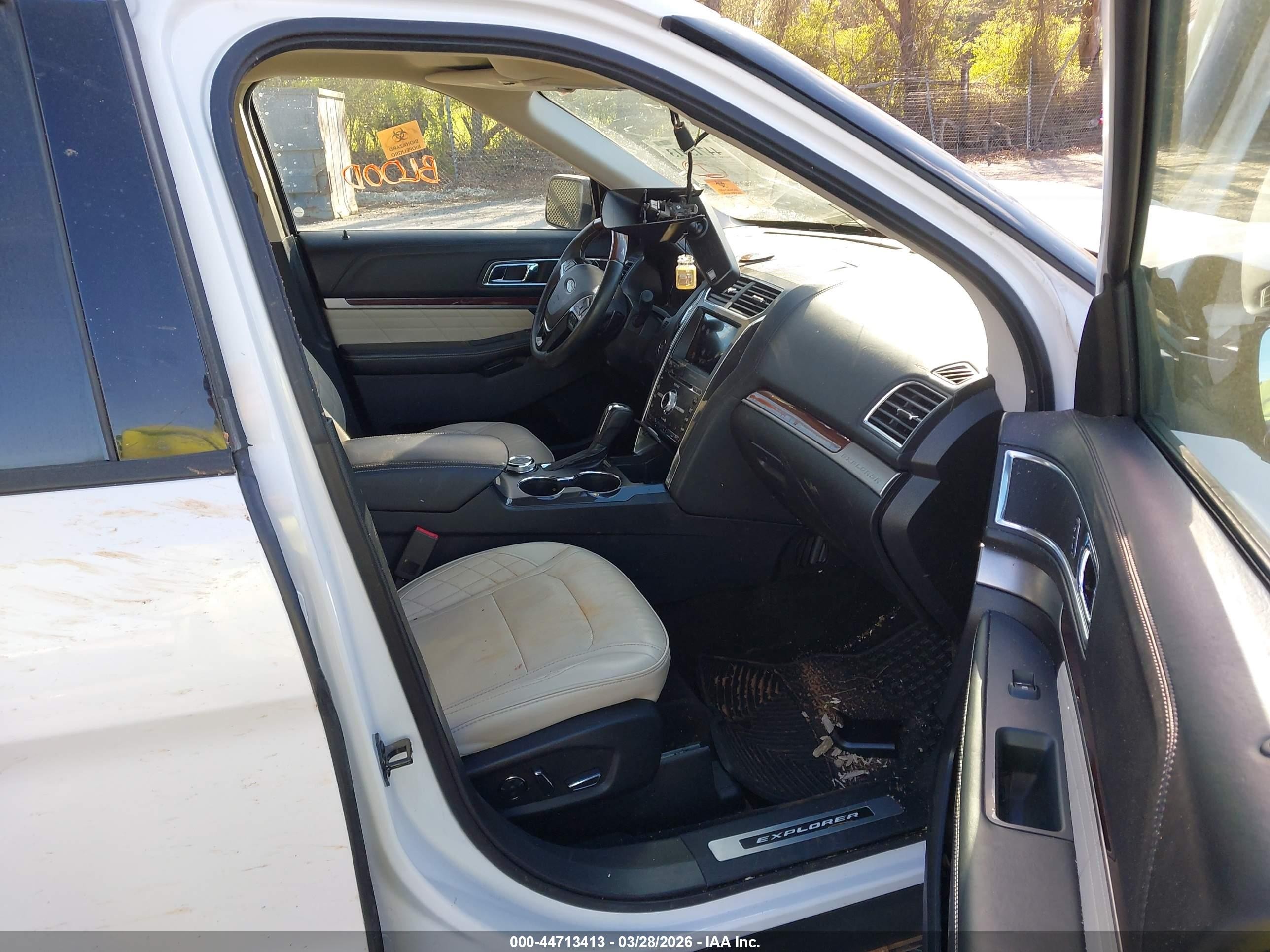 2018 Ford Explorer Platinum Белый vin: 1FM5K8HT9JGA86054