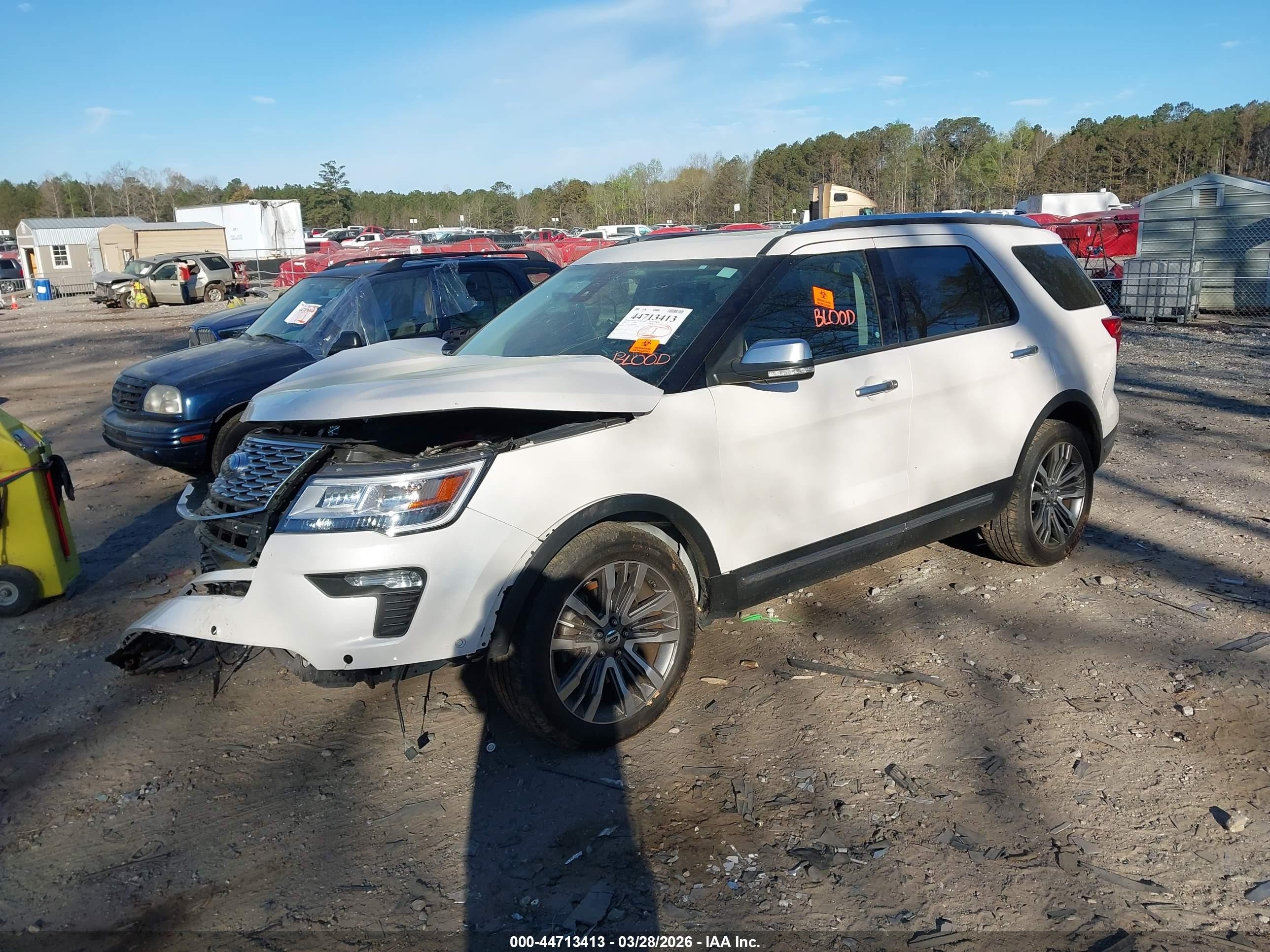 2018 Ford Explorer Platinum Белый vin: 1FM5K8HT9JGA86054
