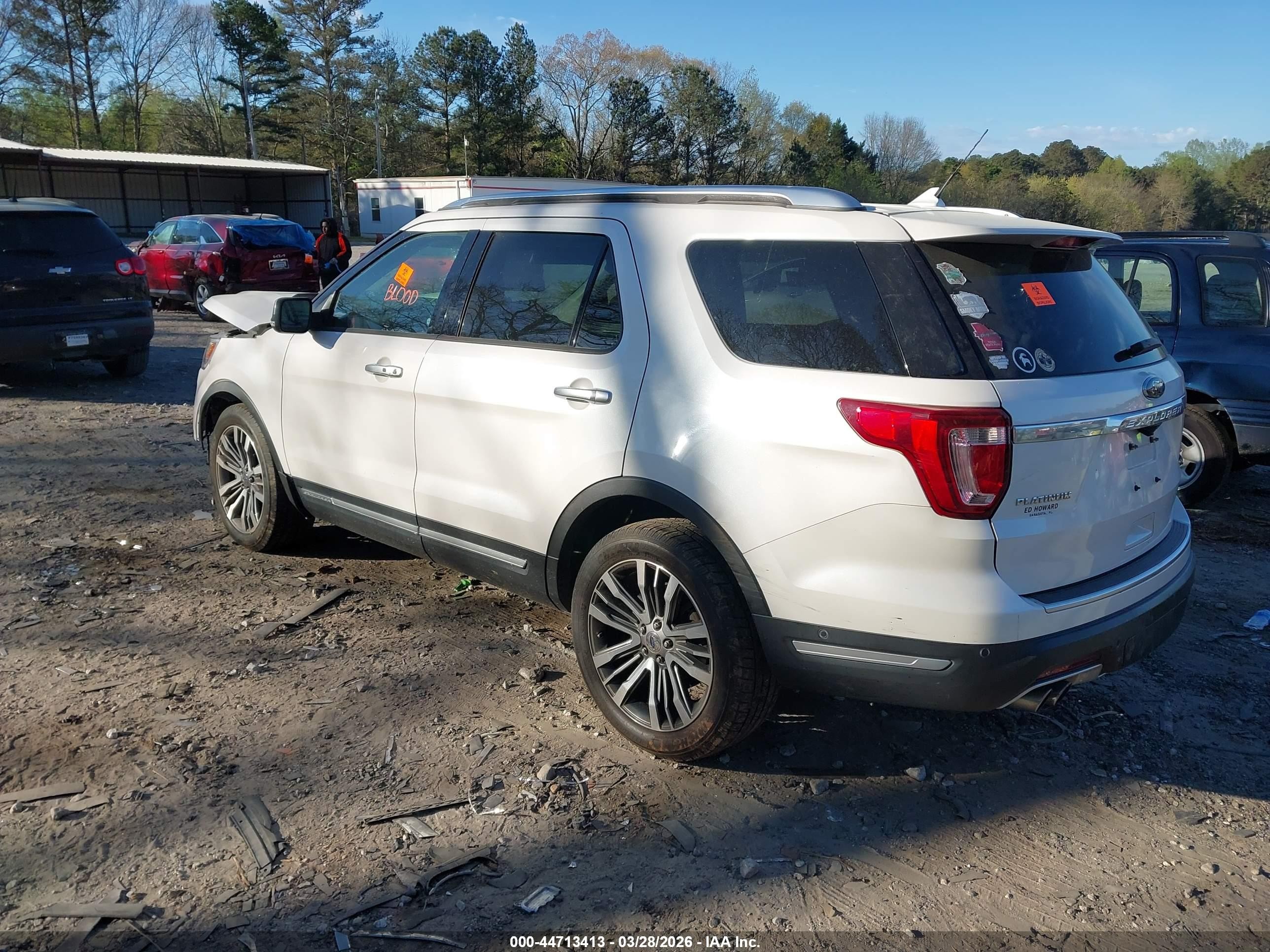 2018 Ford Explorer Platinum Белый vin: 1FM5K8HT9JGA86054