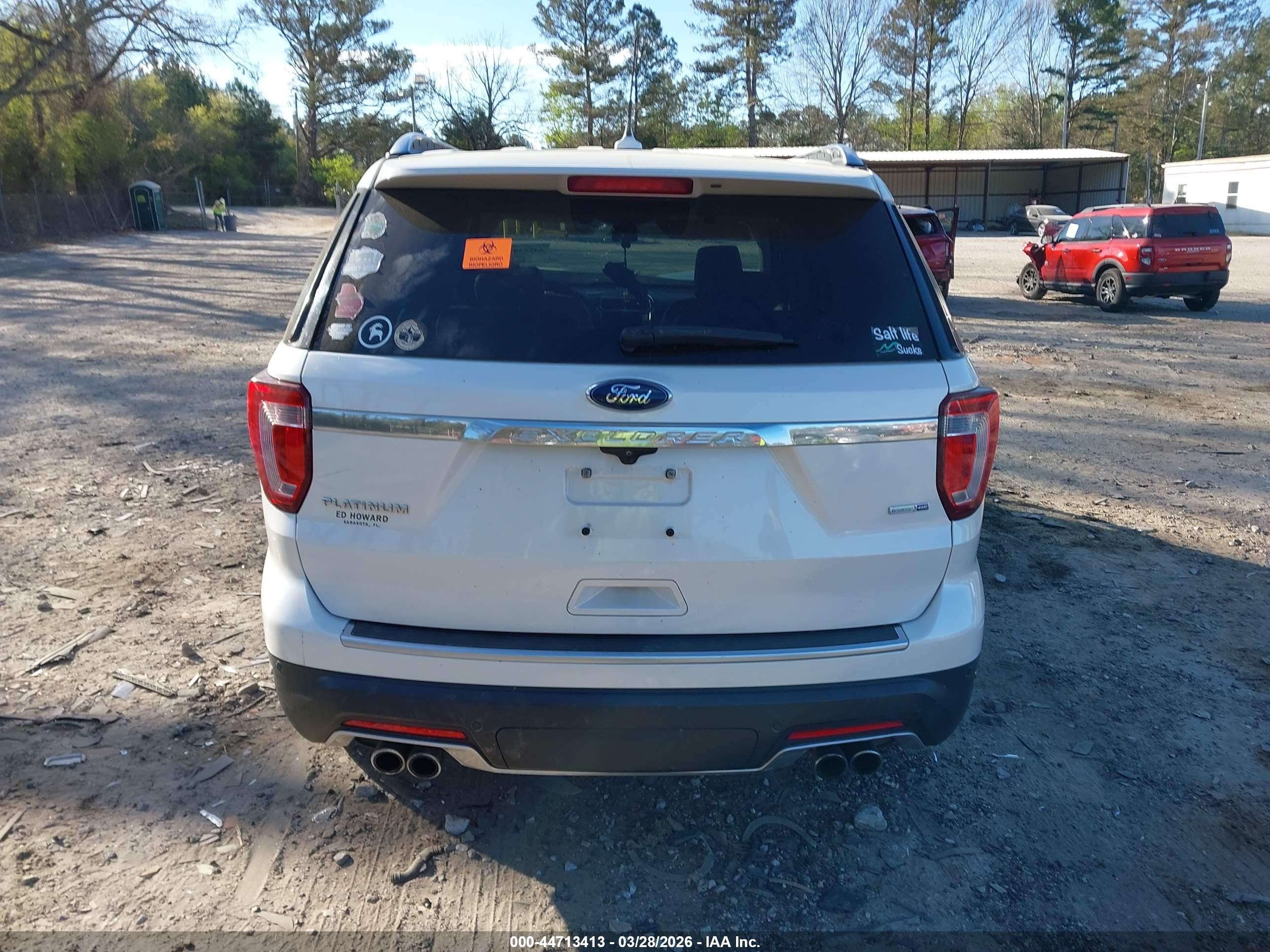 2018 Ford Explorer Platinum Белый vin: 1FM5K8HT9JGA86054