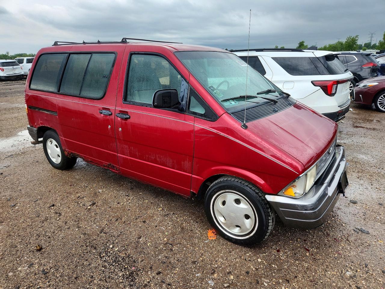 1996 Ford Aerostar Red vin: 1FMCA11U1TZB97287