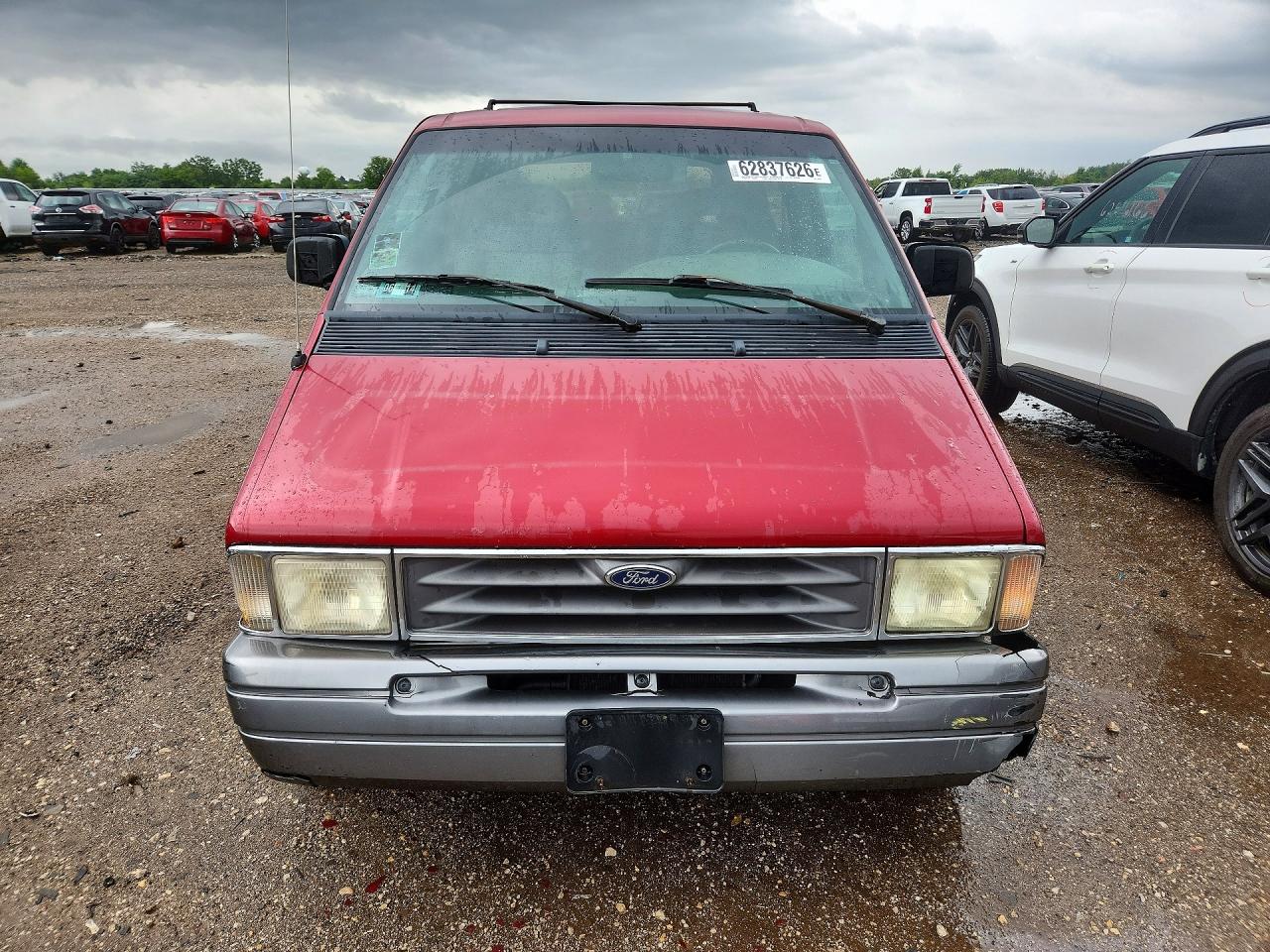 1996 Ford Aerostar Red vin: 1FMCA11U1TZB97287