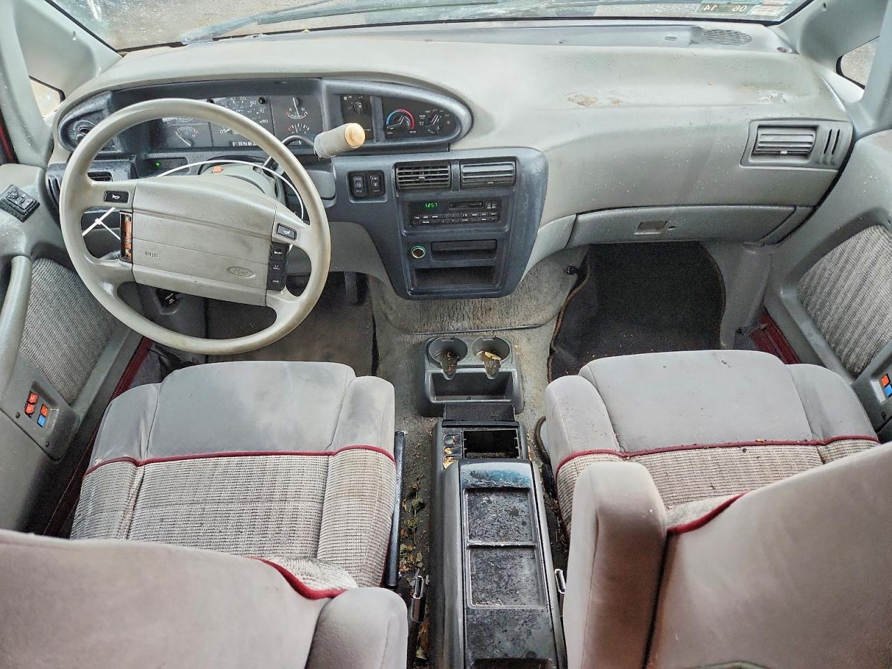 1996 Ford Aerostar Red vin: 1FMCA11U1TZB97287