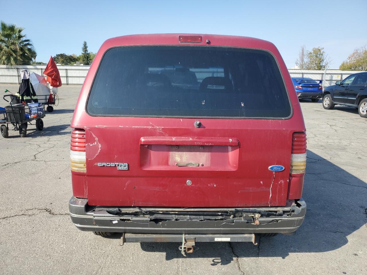 1995 Ford Aerostar Red vin: 1FMCA11U3SZC08031