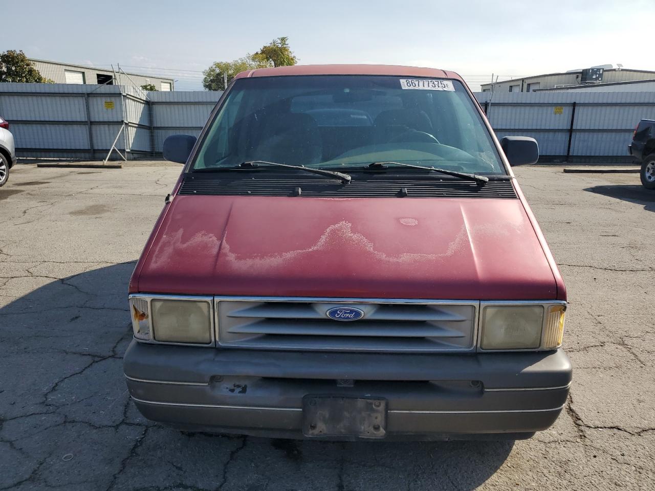 1995 Ford Aerostar Red vin: 1FMCA11U3SZC08031