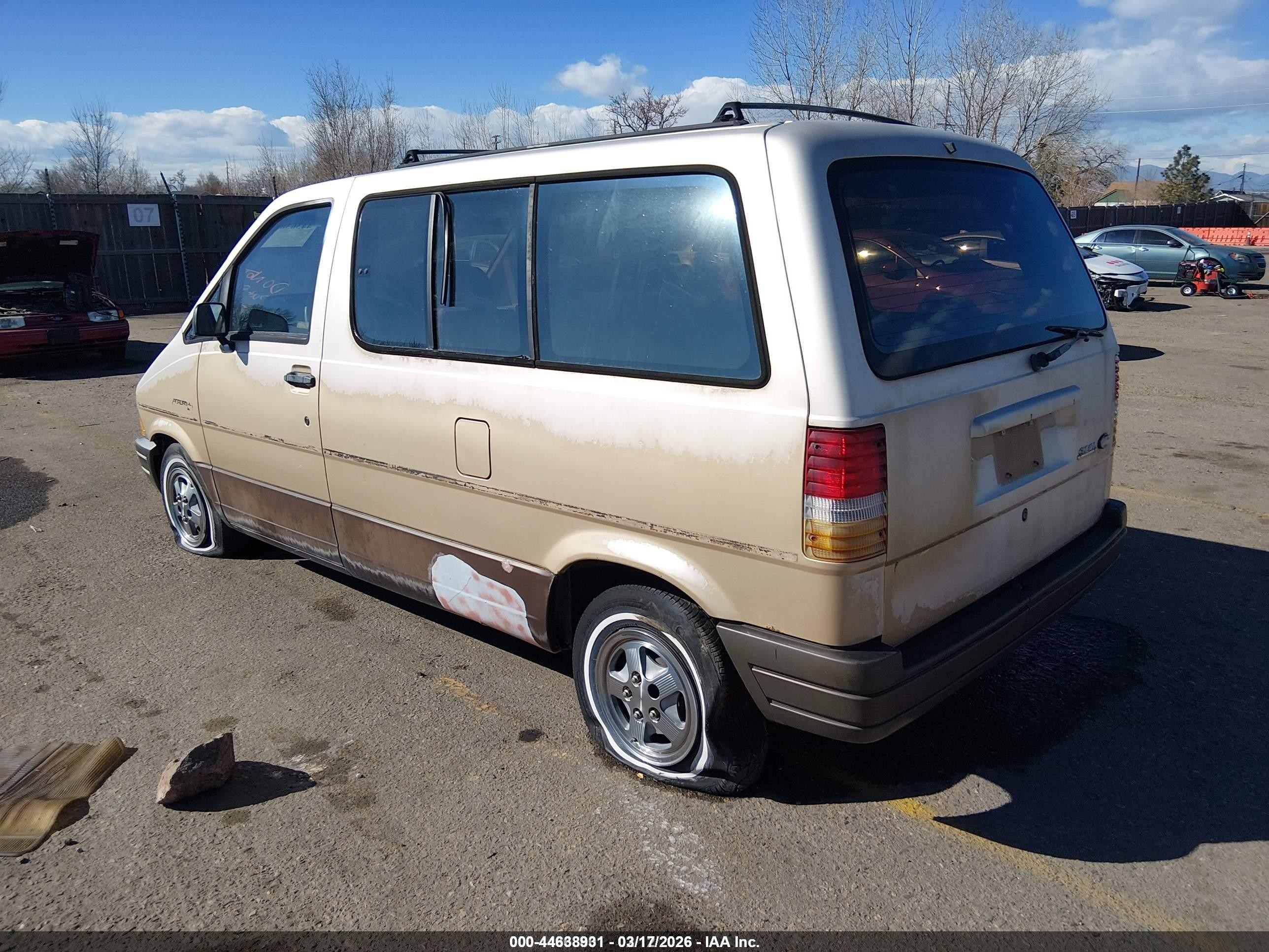 1987 Ford Aerostar Tan vin: 1FMCA11U4HZB63206