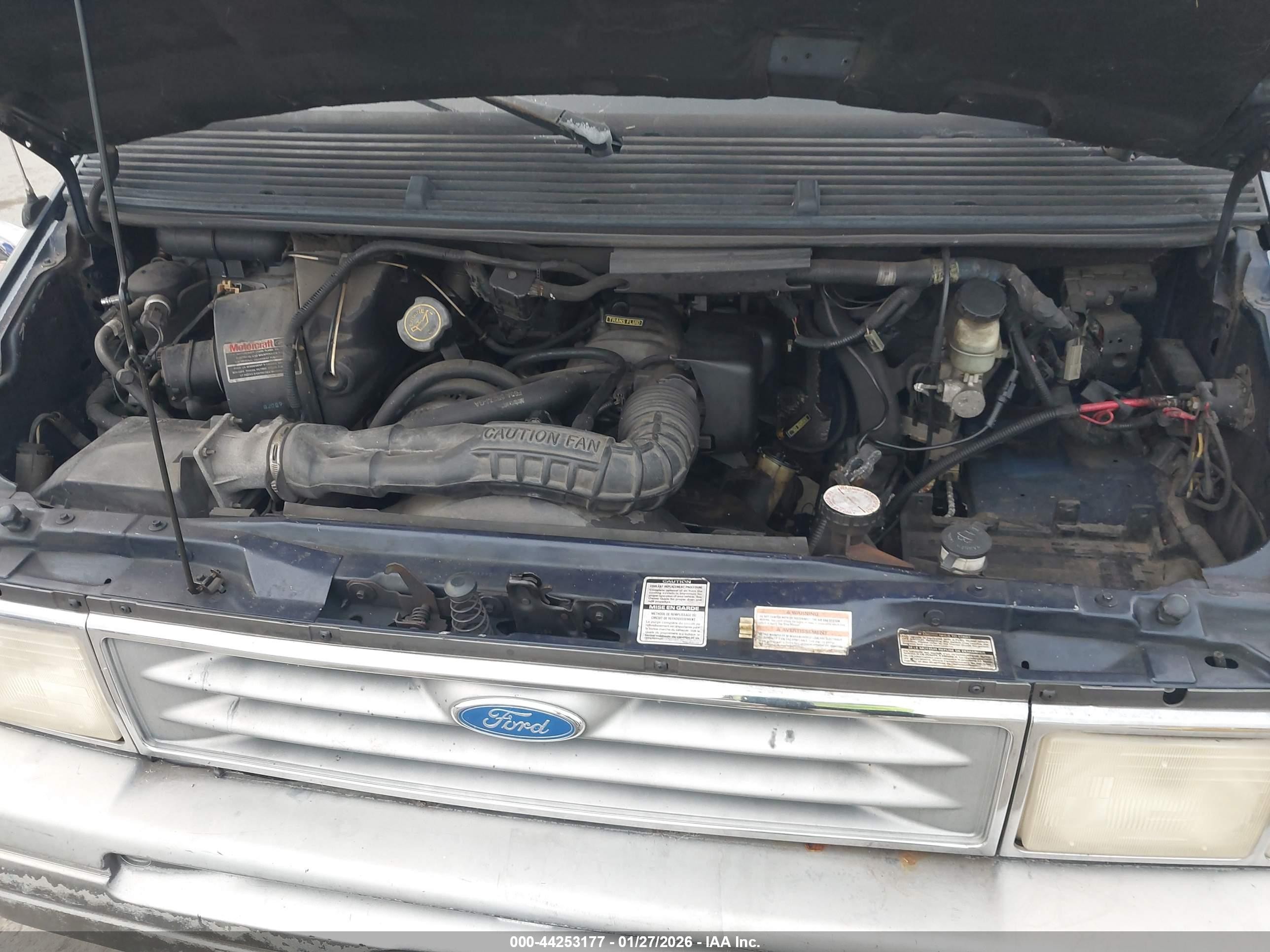 1996 Ford Aerostar   Blue vin: 1FMCA11U4TZB07114