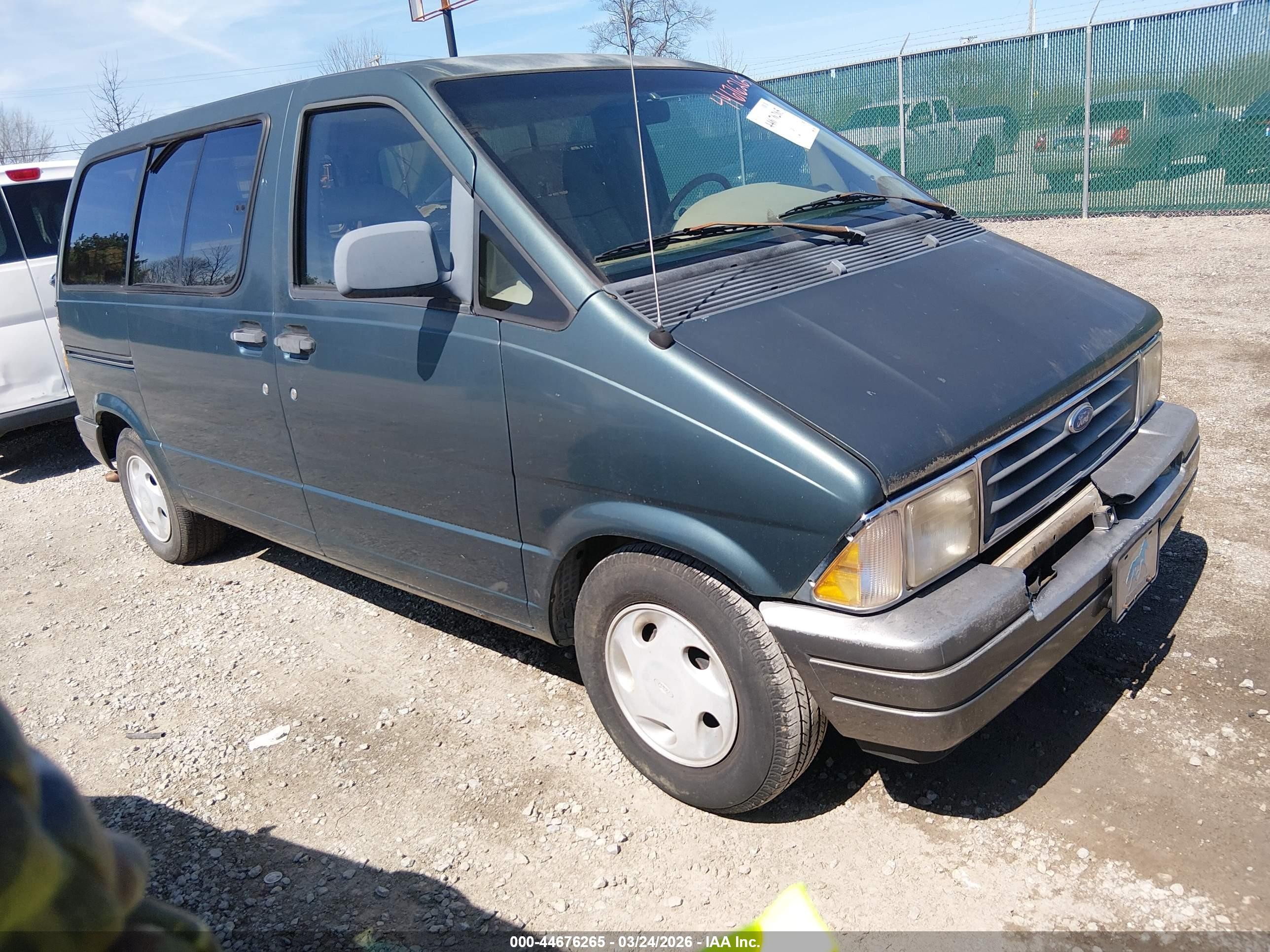 1996 Ford Aerostar   Green vin: 1FMCA11UXTZB54163