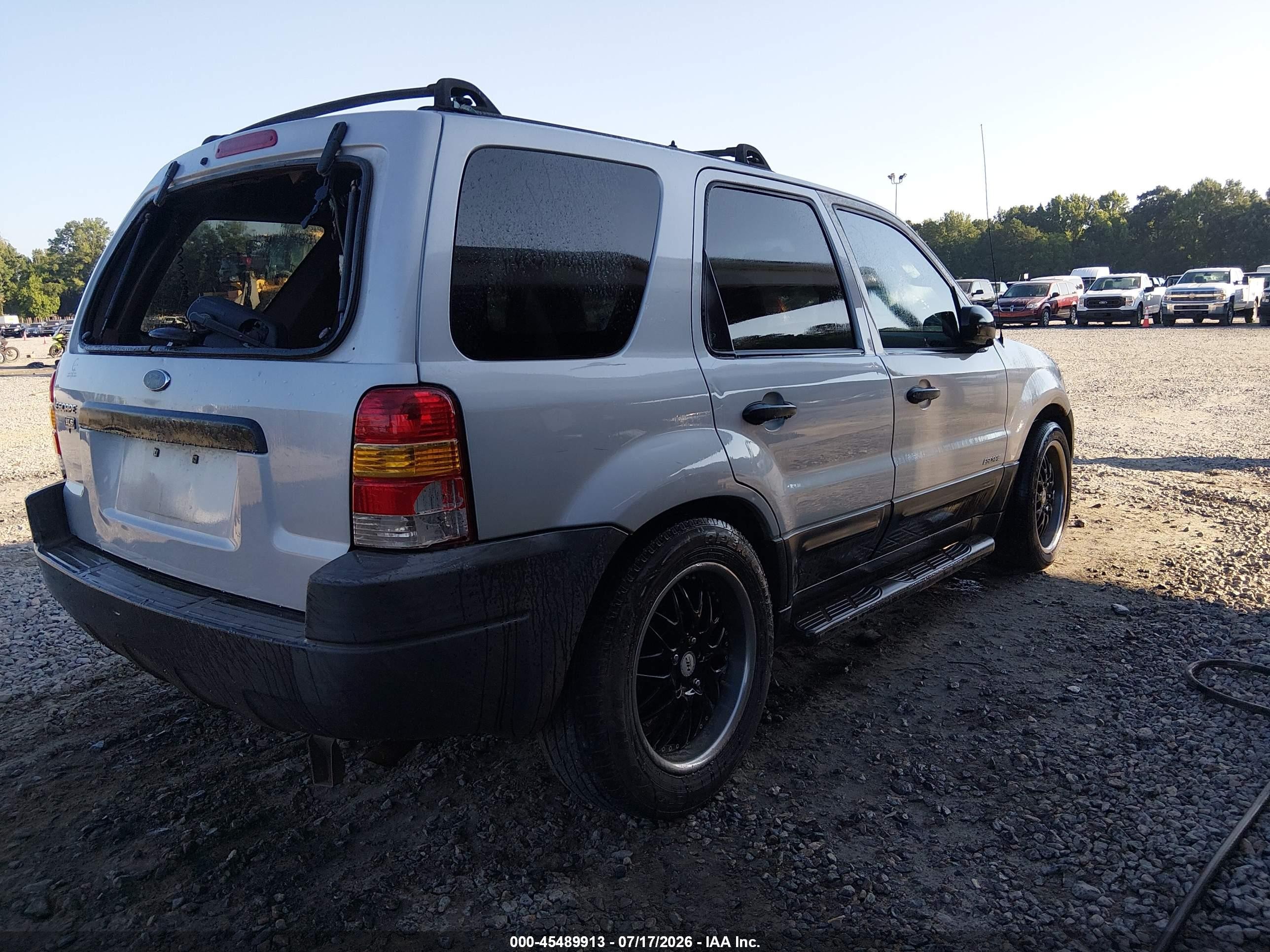 2002 Ford Escape Xls Gray vin: 1FMCU01B02KC30917