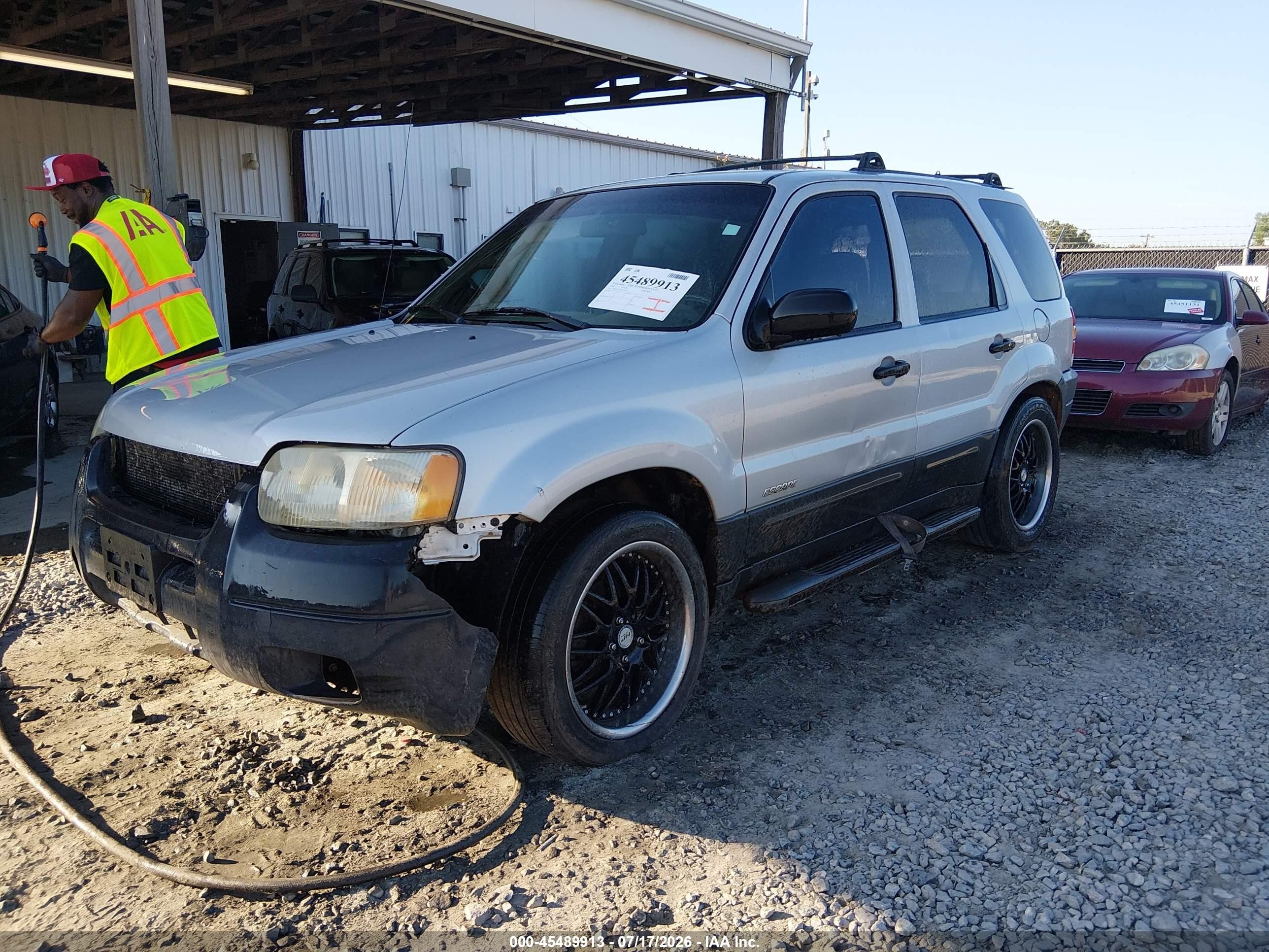 2002 Ford Escape Xls Gray vin: 1FMCU01B02KC30917