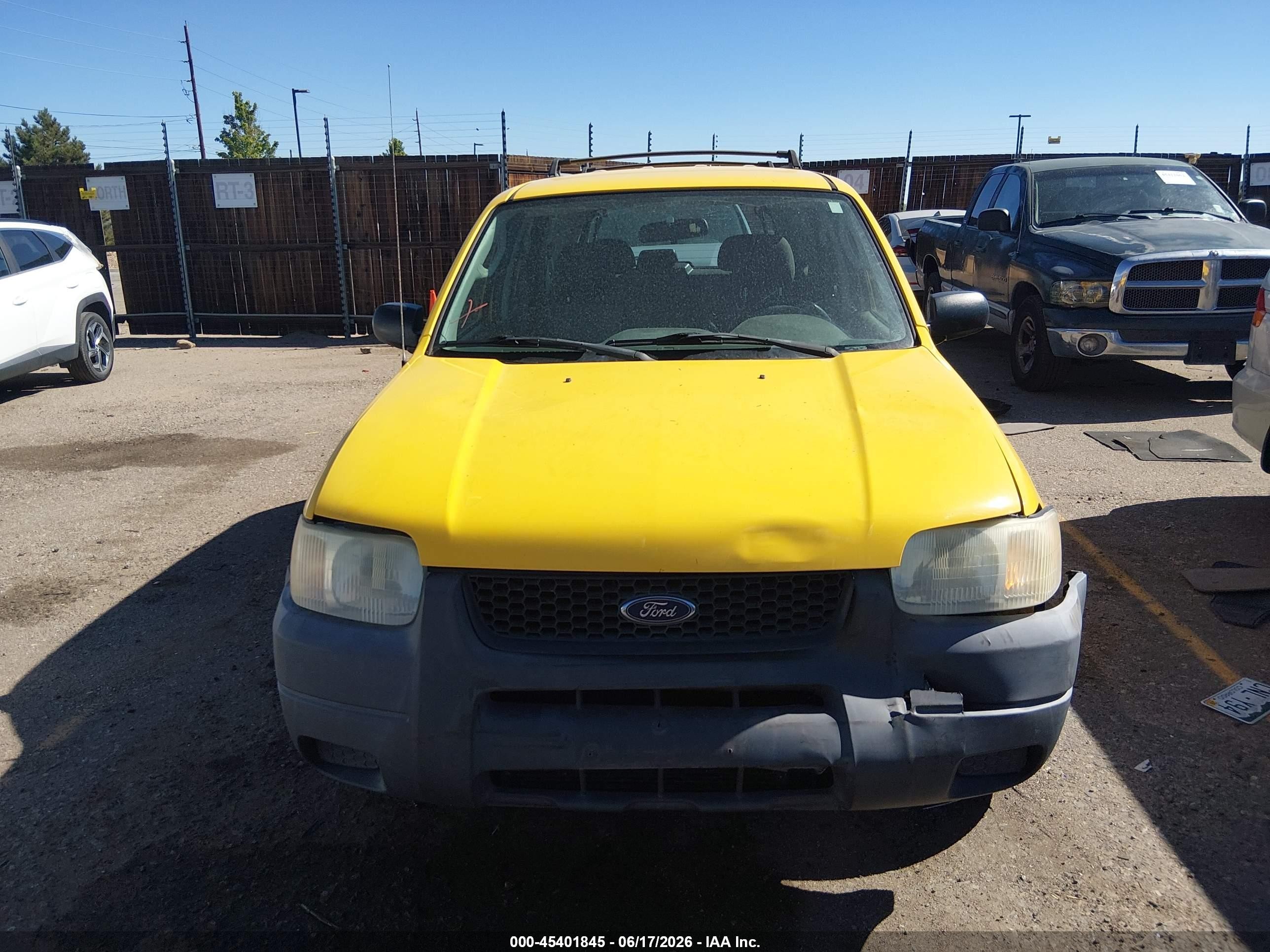 2003 Ford Escape Xls Желтый vin: 1FMCU02123KD98761